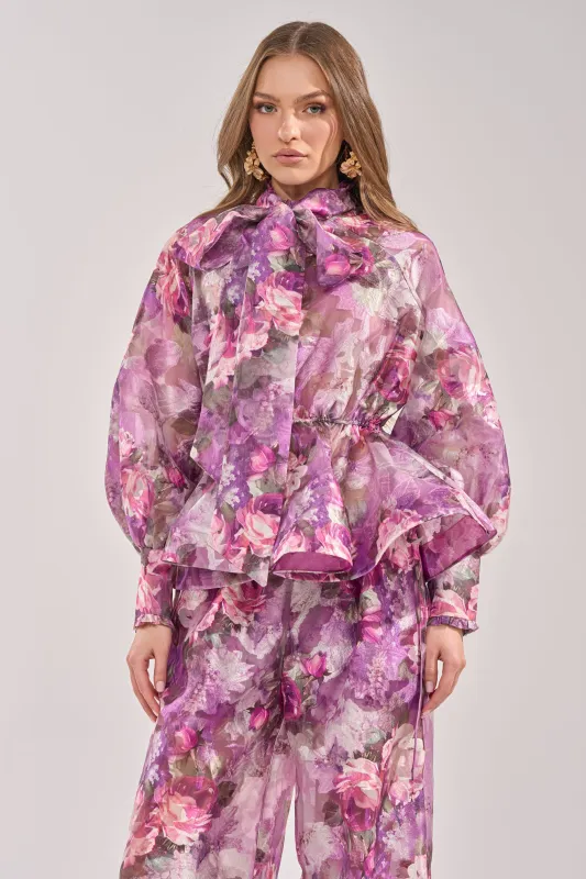KEEP IT FRESH FLORAL BLOUSE made by AKIRA