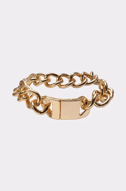 ITS HEAVY NECKLACE IN GOLD made by AKIRA