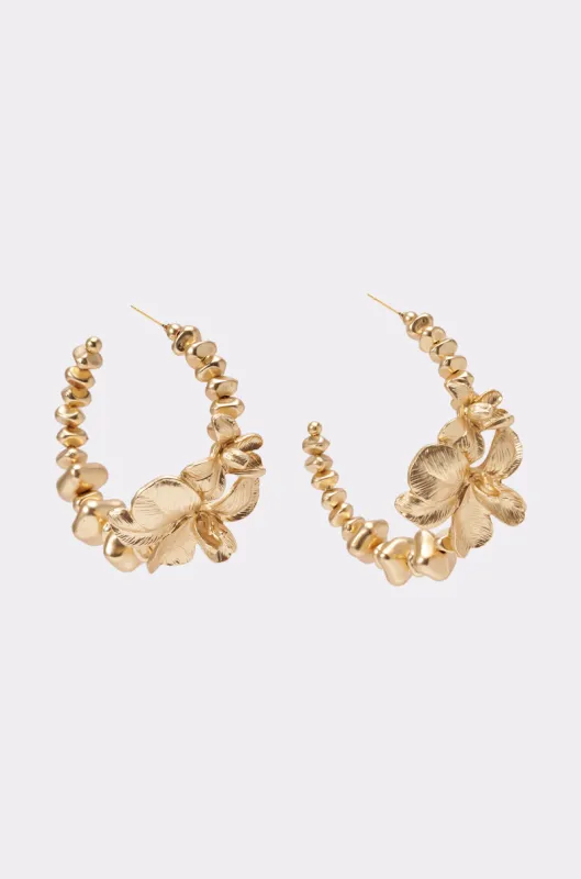 FLORAL DREAMS HOOP EARRING made by AKIRA