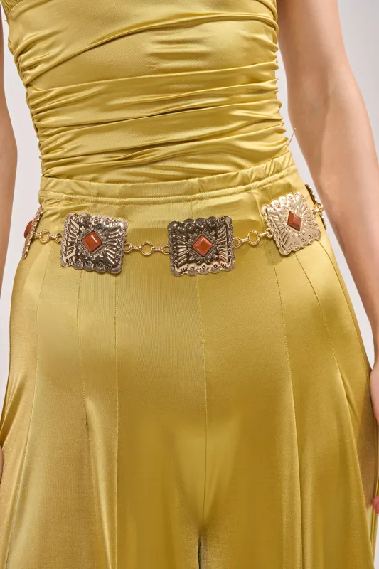 LOCKED IN LOVE CHAIN BELT made by AKIRA