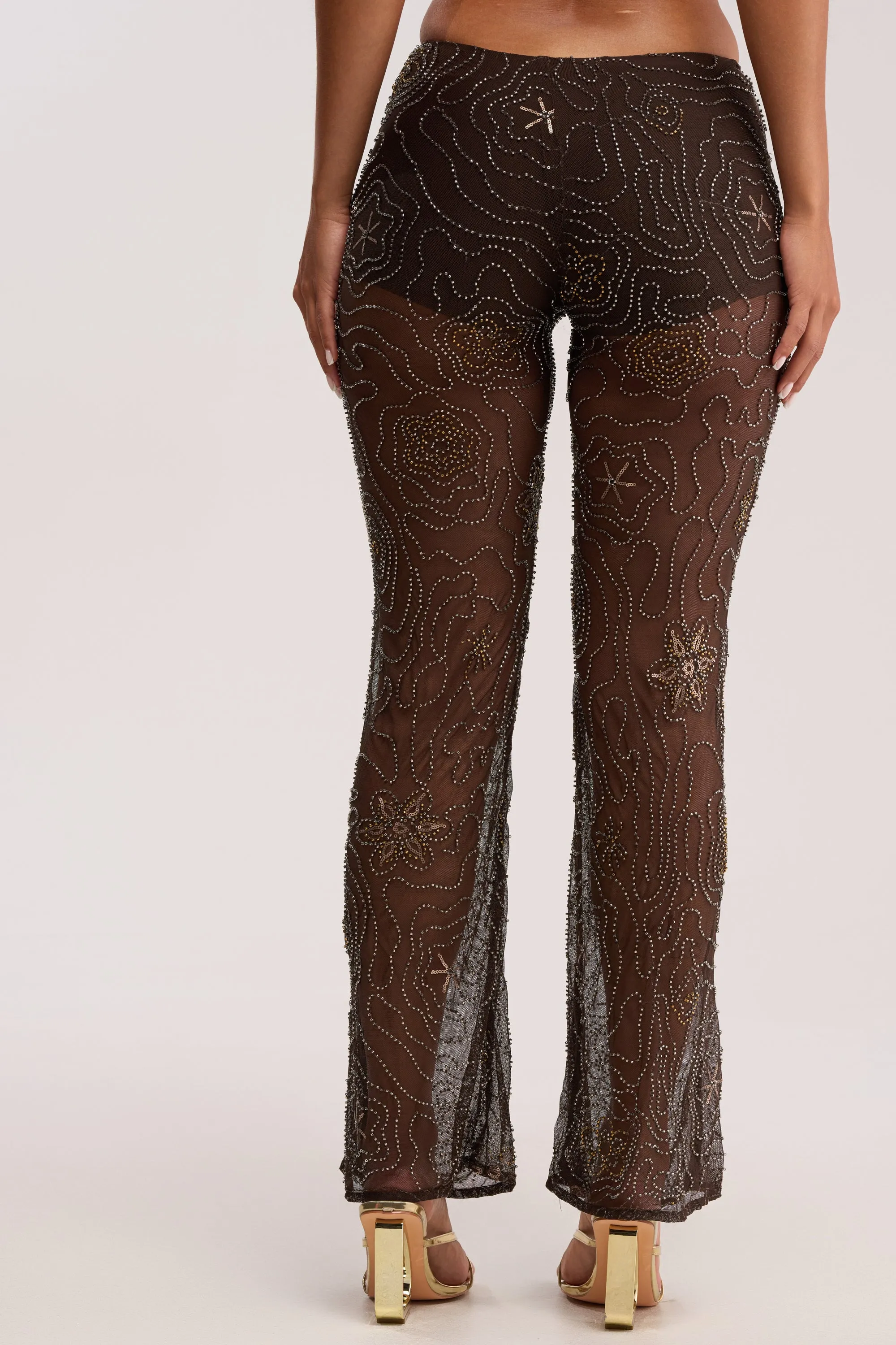 KATE EMBELLISHED MESH PANT sold by AKIRA product image thumbnail 4