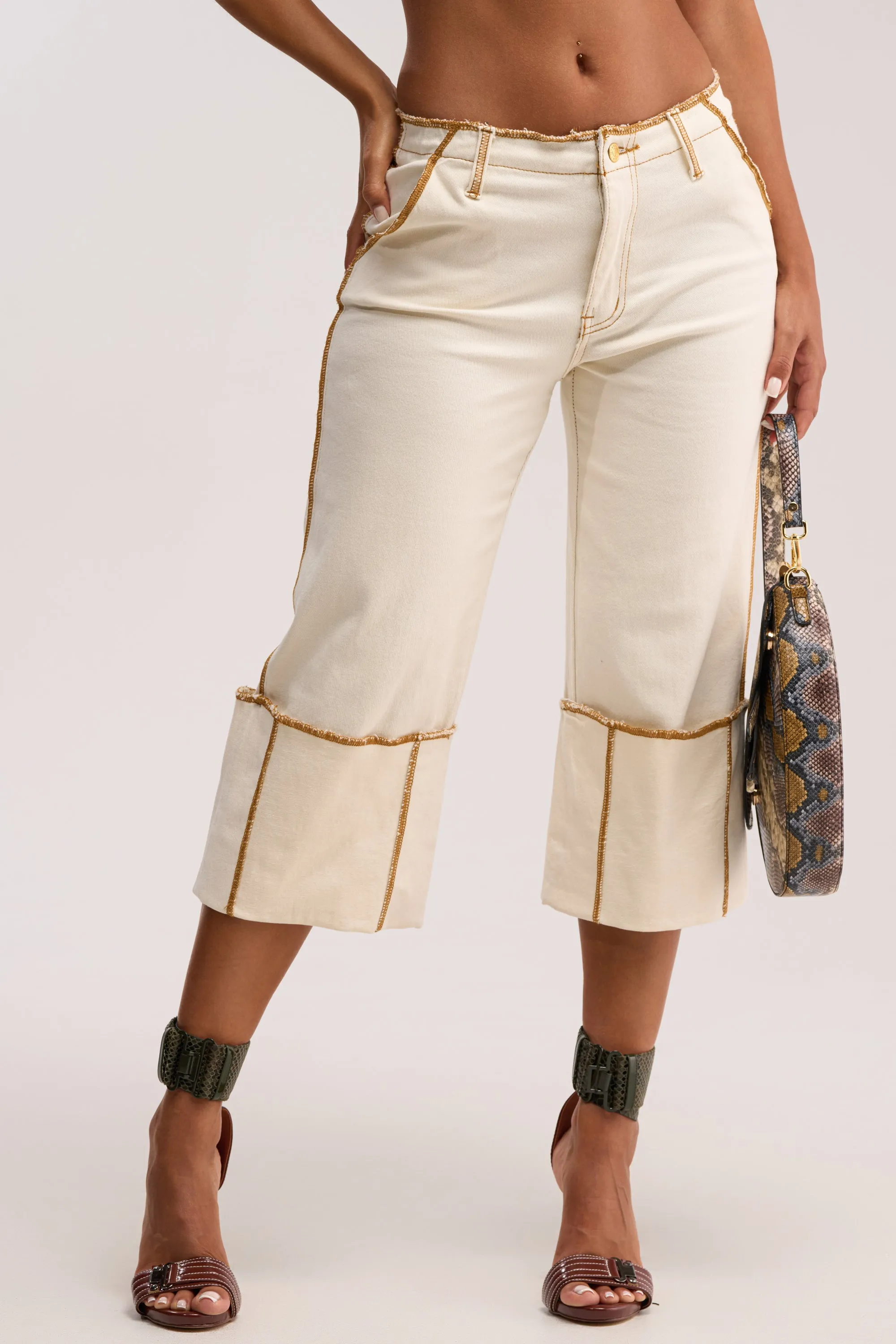 IM ALL YOURS STRAIGHT LEG CAPRI sold by AKIRA product image thumbnail 2