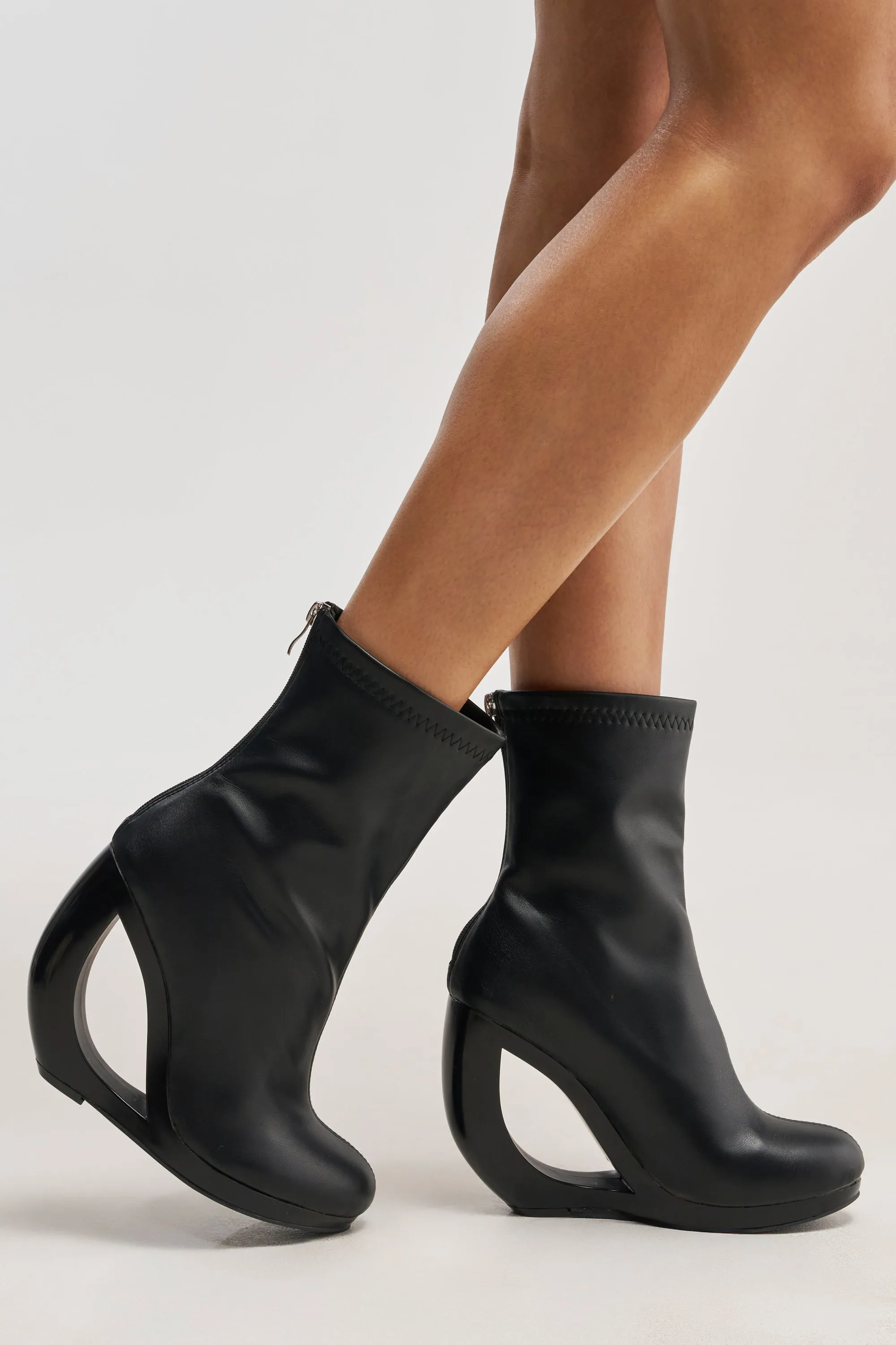 AZALEA WANG RAPTURE OPEN WEDGE COCKTAIL BOOTIE sold by AKIRA product image thumbnail 2