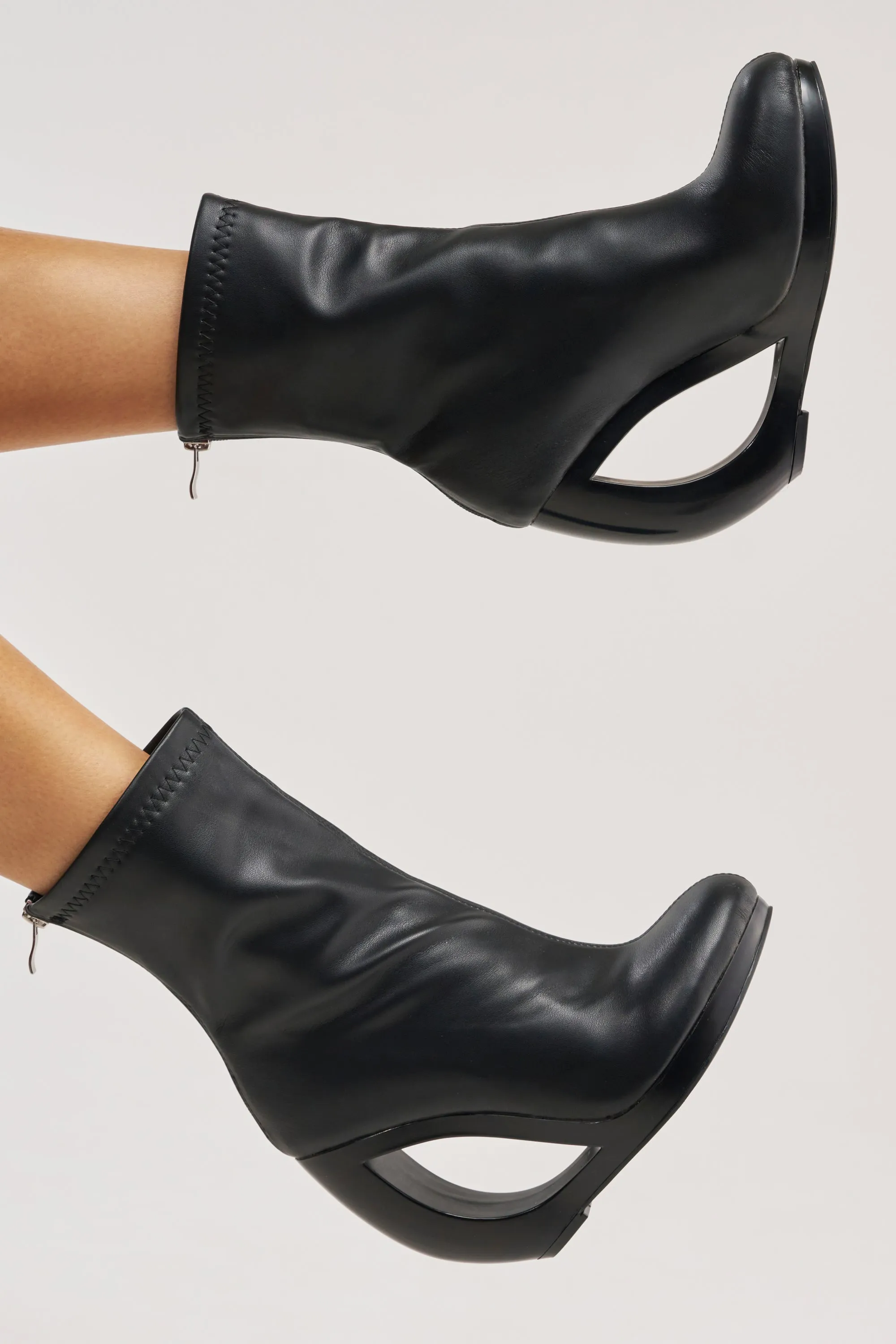 AZALEA WANG RAPTURE OPEN WEDGE COCKTAIL BOOTIE sold by AKIRA
