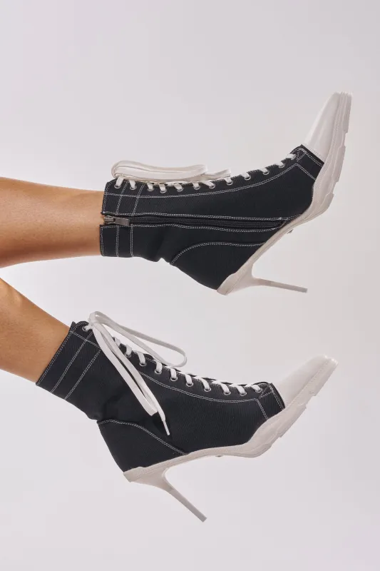 AZALEA WANG COSIMA BLACK BLOCK SNEAKER HEEL made by Azalea Wang