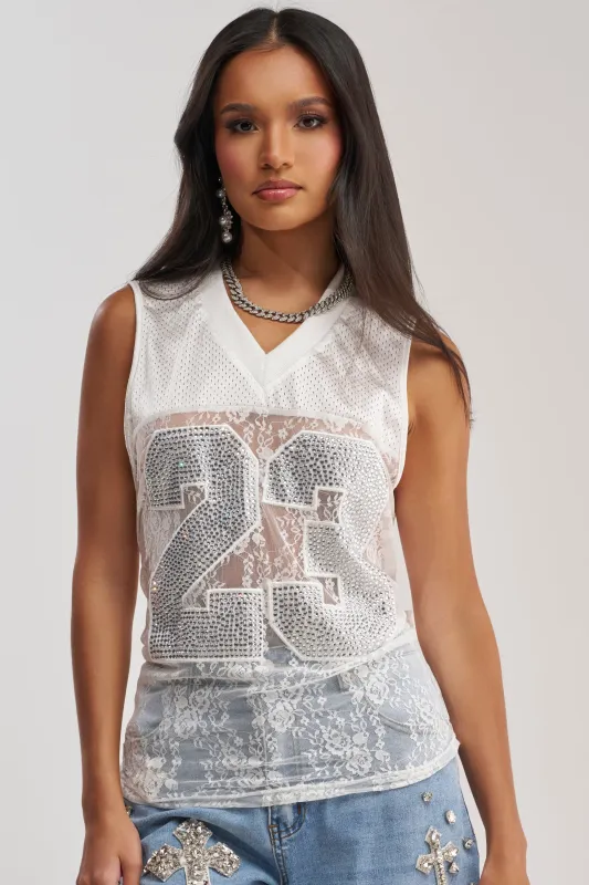 TWENTY THREE MESH TANK made by AKIRA