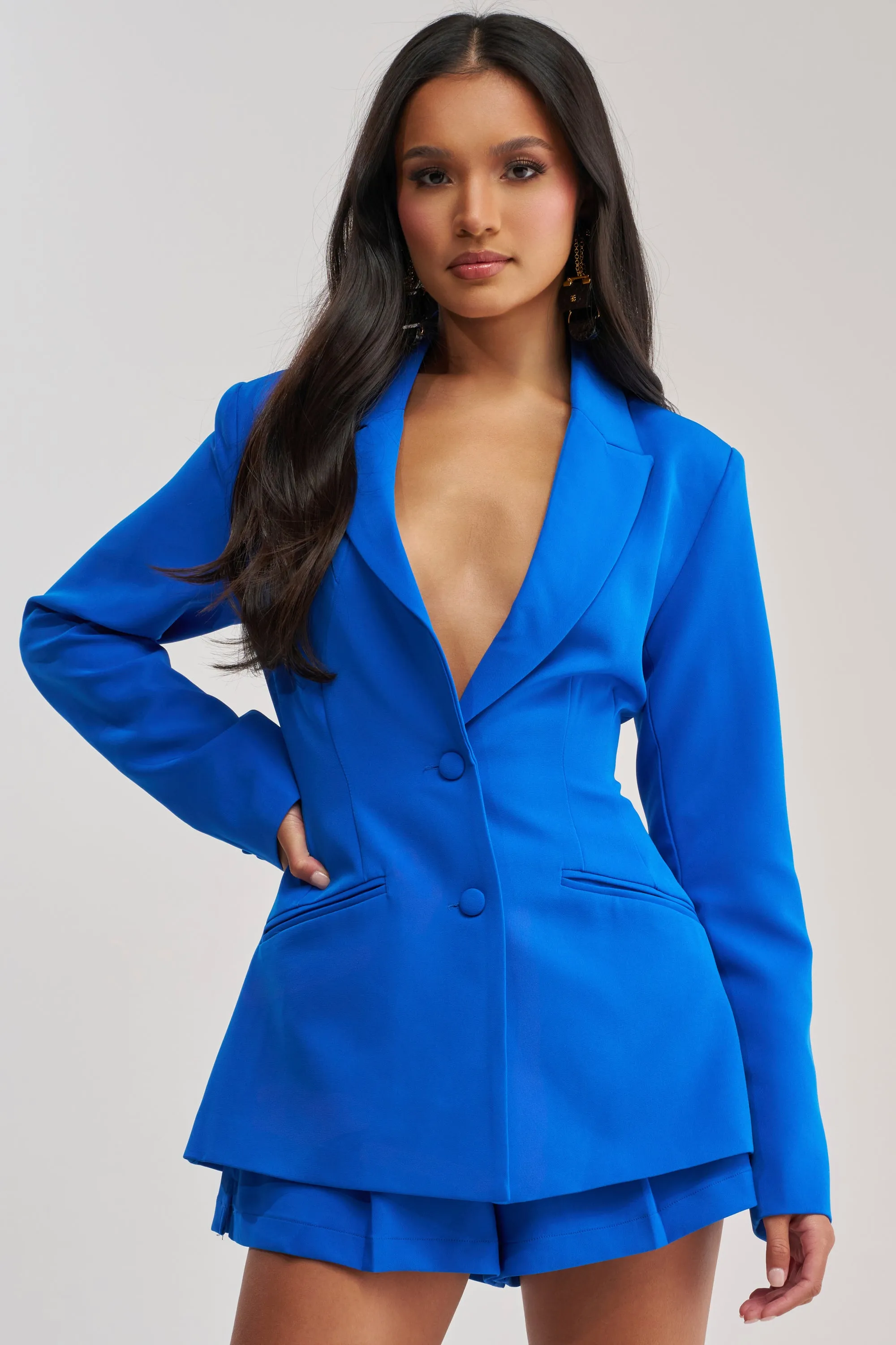 PENELOPE BLAZER IN ROYAL BLUE sold by AKIRA product image thumbnail 2
