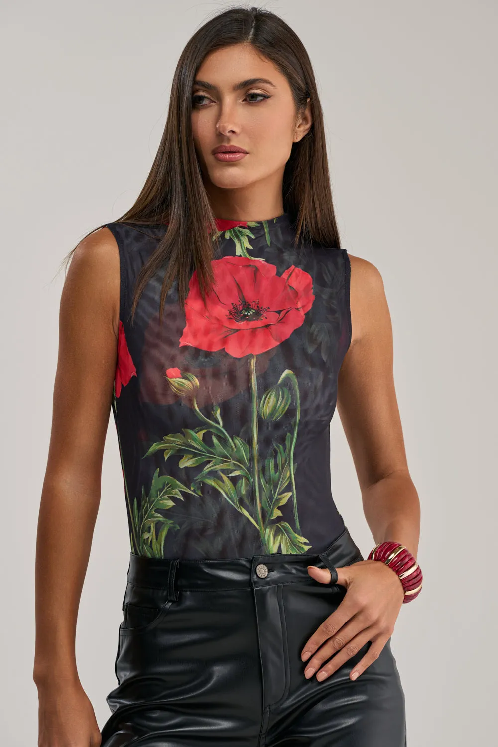 BELLADONNA SLEEVELESS MESH BODYSUIT sold by AKIRA product image thumbnail 3