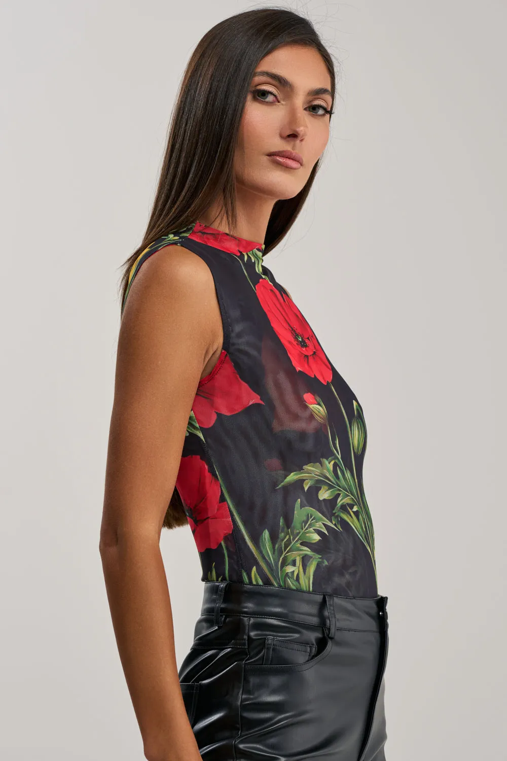BELLADONNA SLEEVELESS MESH BODYSUIT sold by AKIRA product image thumbnail 5