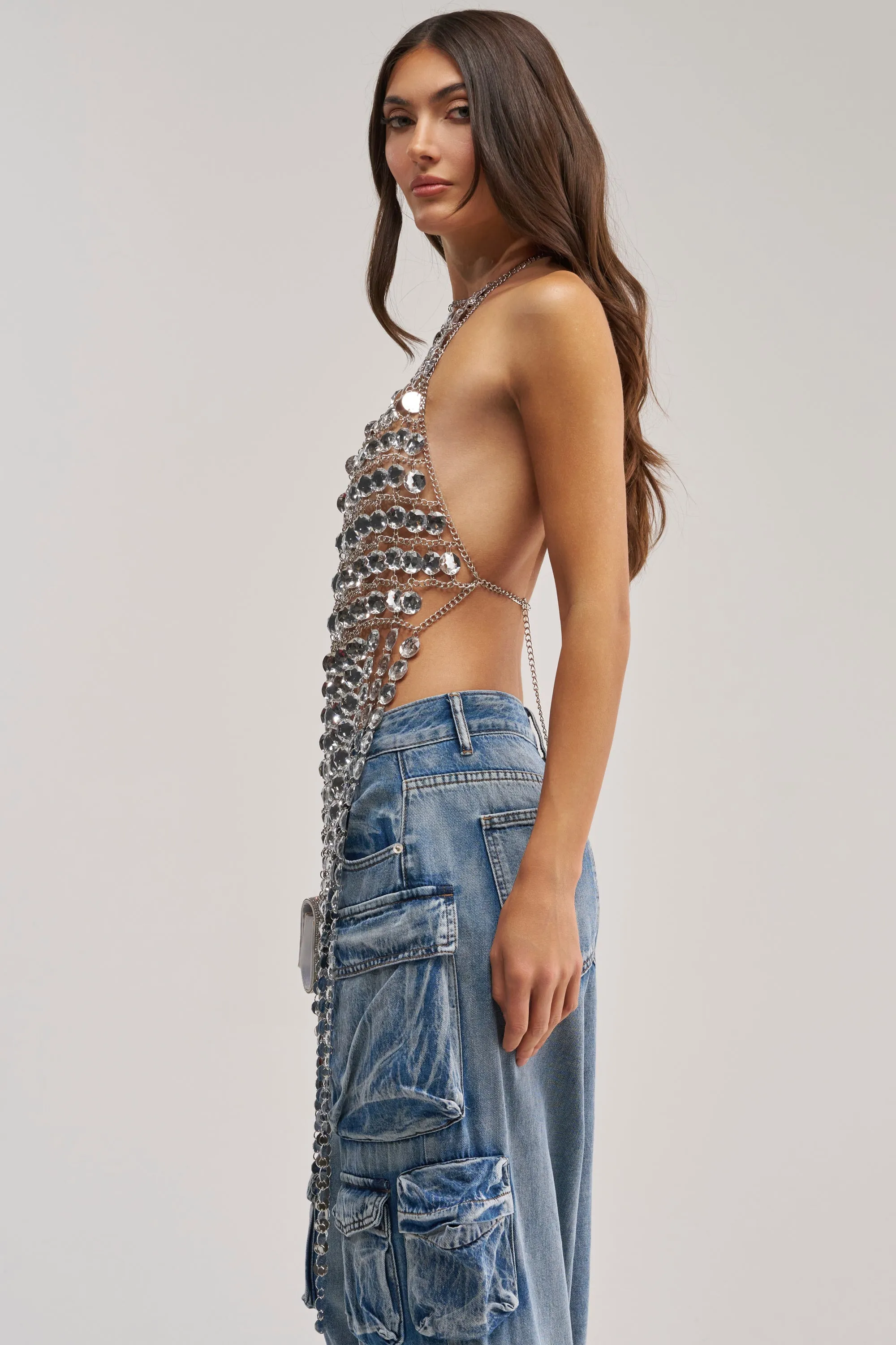 LOOK AT THIS CHAIN TOP sold by AKIRA product image thumbnail 3
