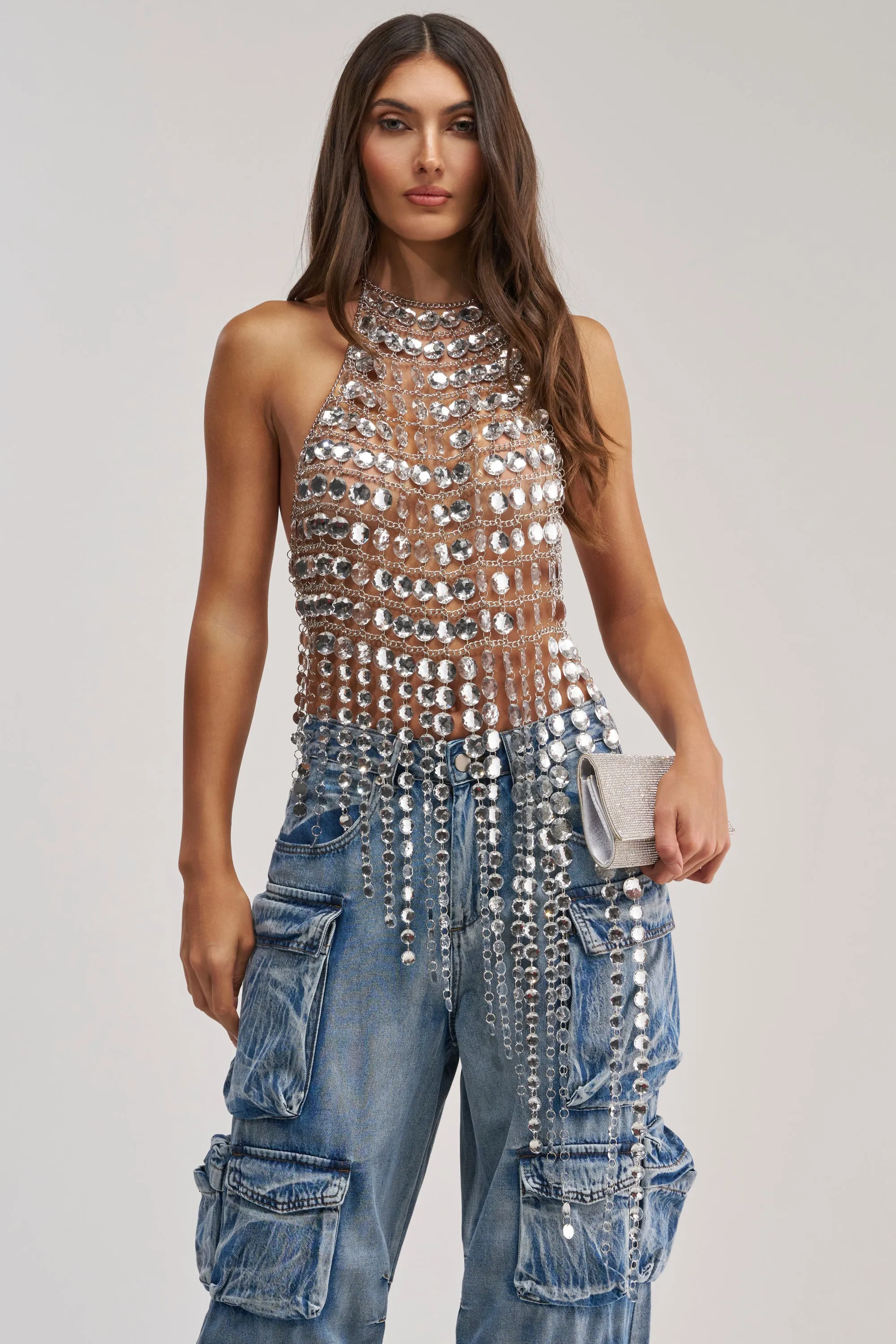 LOOK AT THIS CHAIN TOP sold by AKIRA
