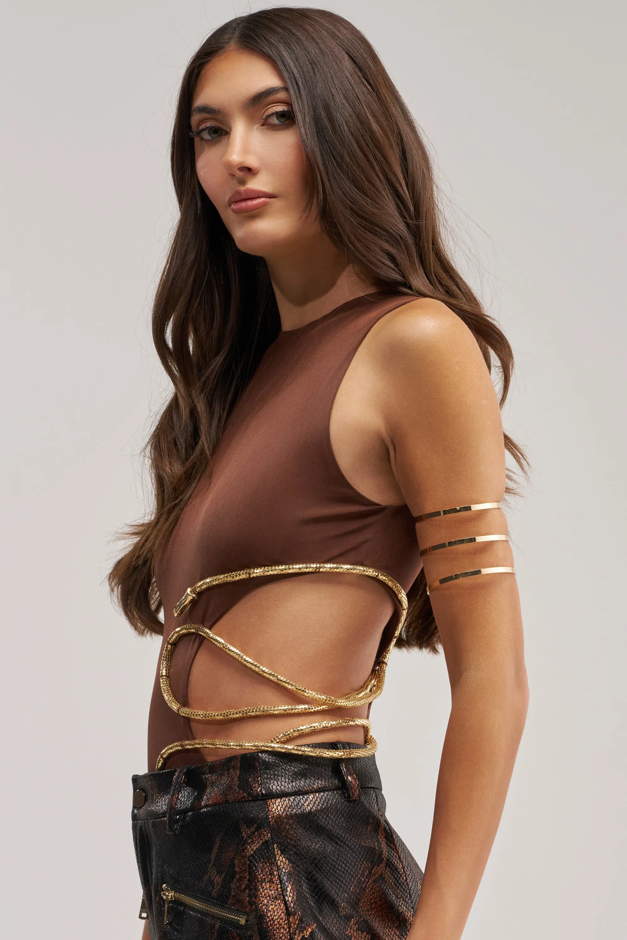 SNEAKY LIL SNAKE BODYSUIT sold by AKIRA product image thumbnail 3
