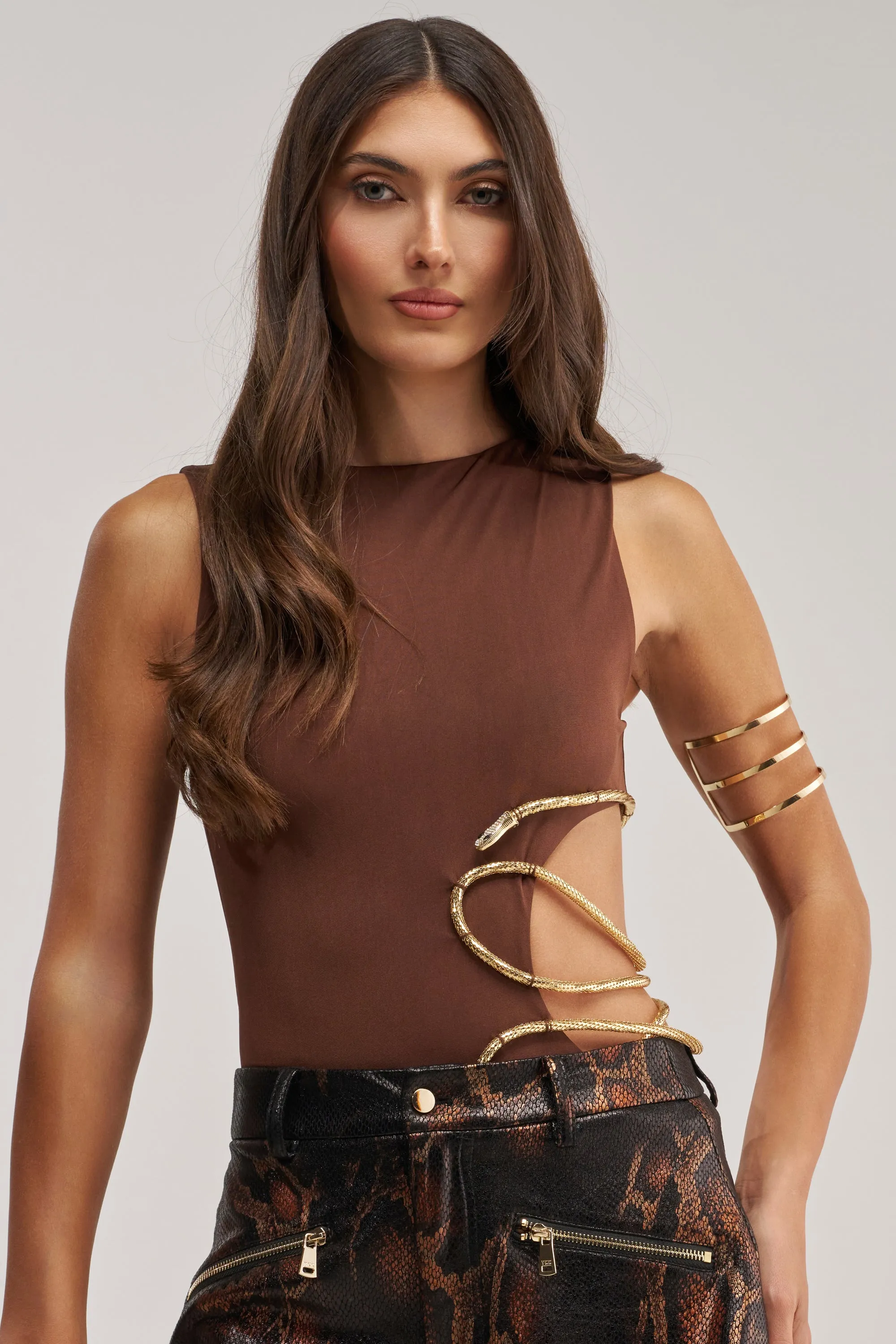 SNEAKY LIL SNAKE BODYSUIT sold by AKIRA product image thumbnail 2