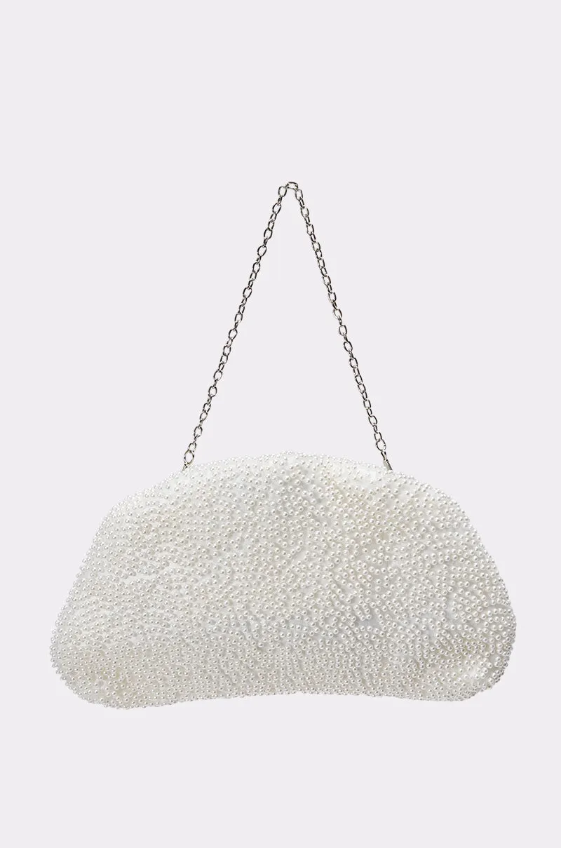 FEEL ME PEARL CLUTCH sold by AKIRA product image thumbnail 3