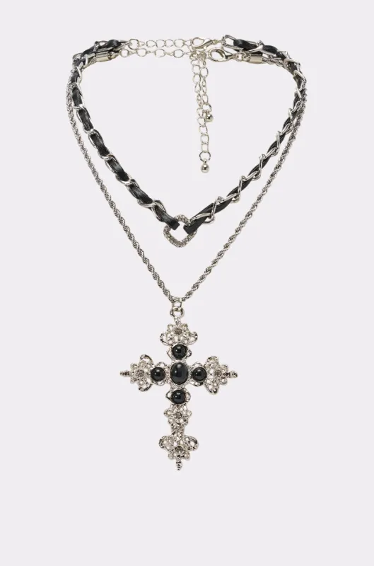 CROSS MY HEART NECKLACE made by AKIRA
