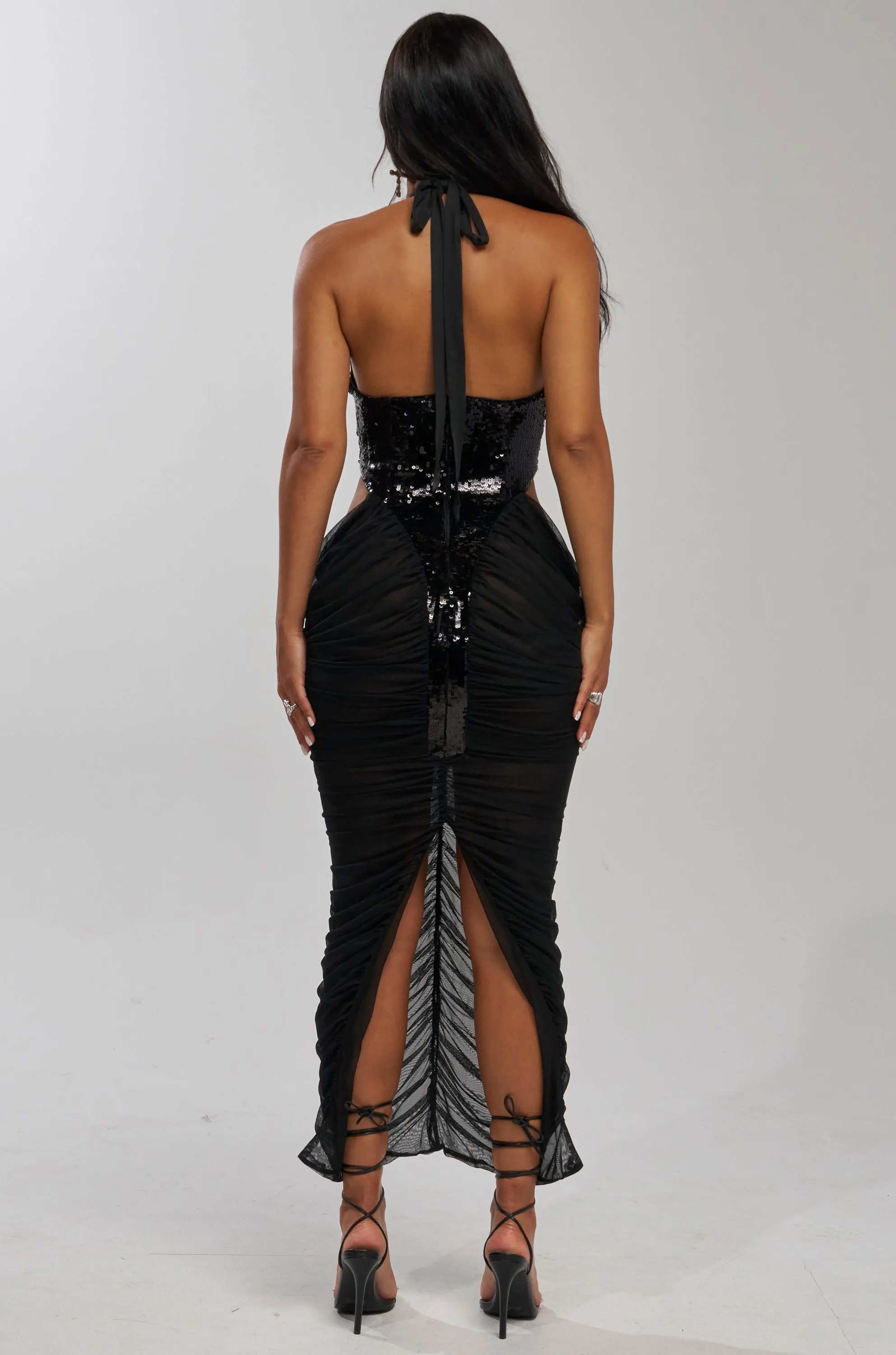 HONEY GLOW SEQUIN MAXI DRESS sold by AKIRA product image thumbnail 4