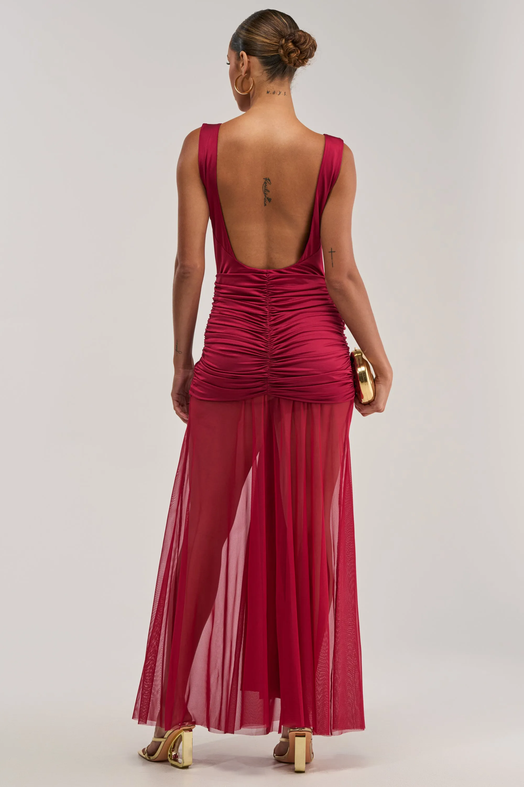 CHAMPAGNE TOAST MAXI DRESS sold by AKIRA product image thumbnail 4