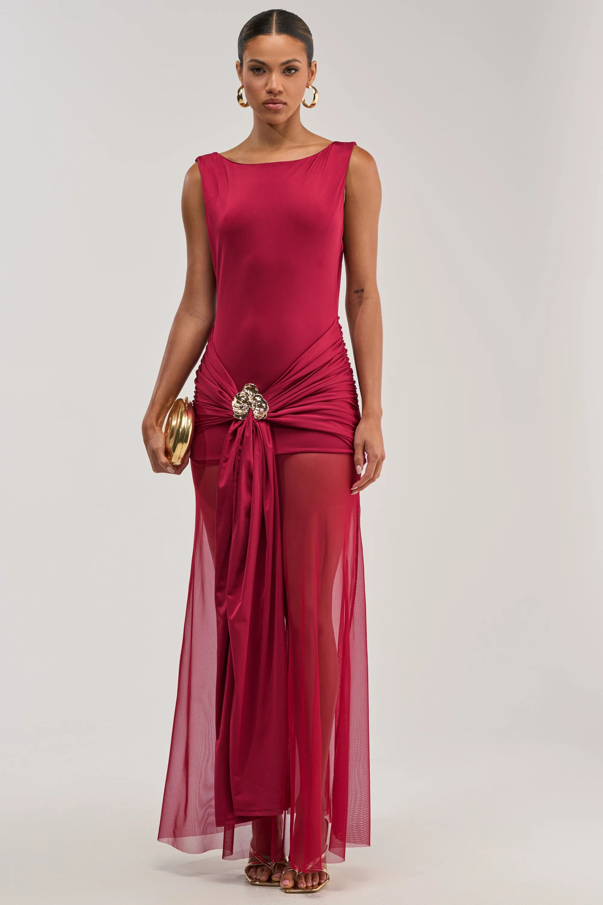 CHAMPAGNE TOAST MAXI DRESS sold by AKIRA product image thumbnail 2