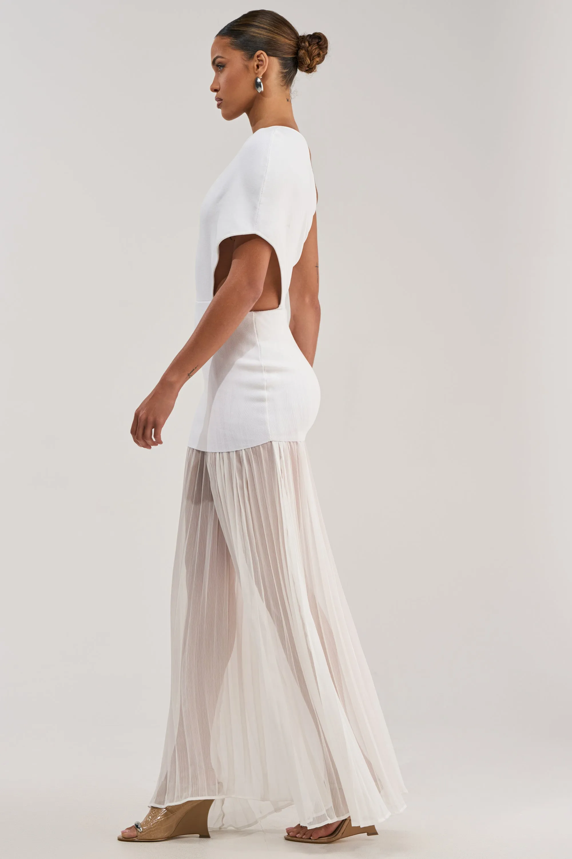 FINAL BOW ASYMMETRICAL MAXI DRESS IN WHITE sold by AKIRA product image thumbnail 3