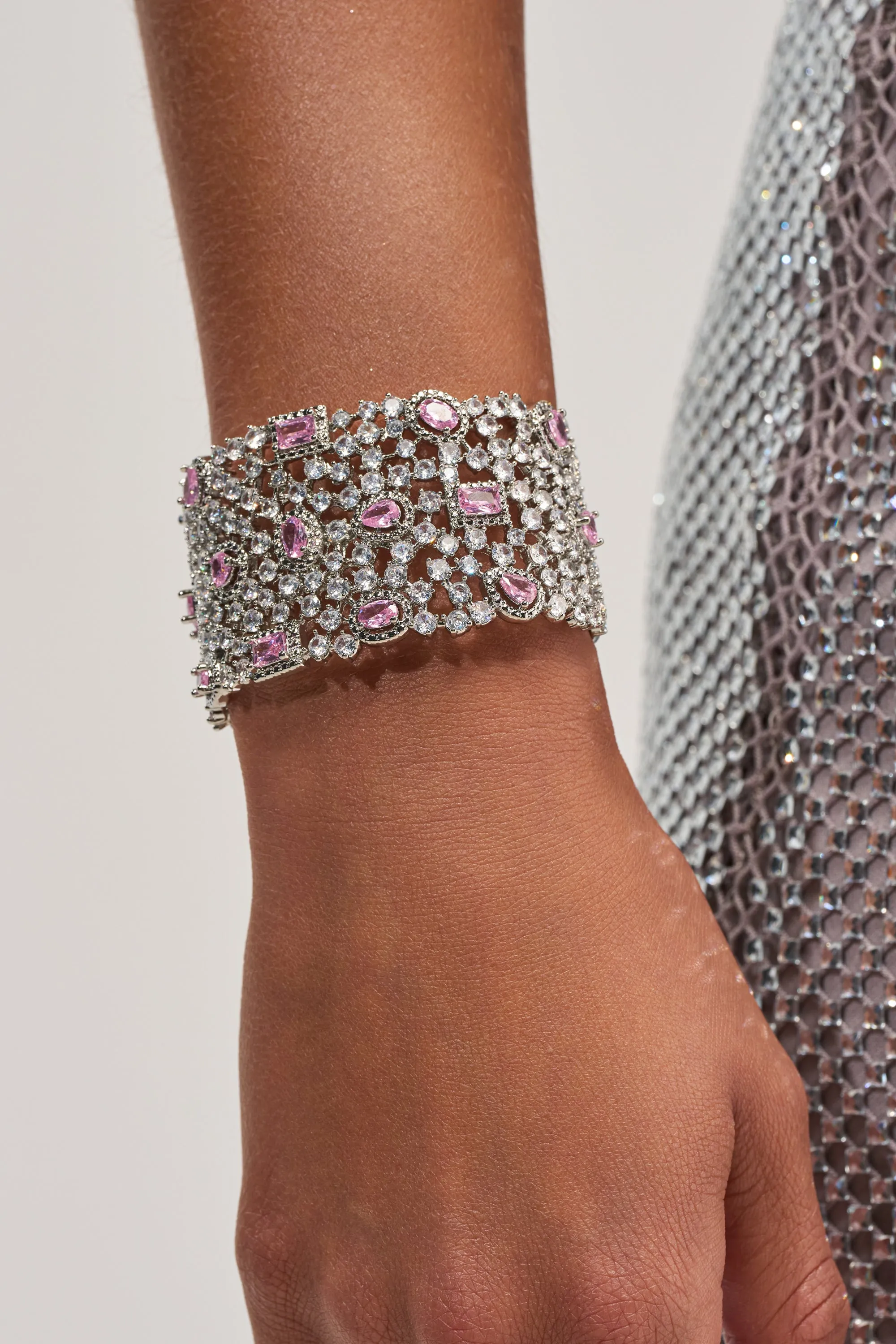 KEKE CZ BRACELET CUFF sold by AKIRA product image thumbnail 2