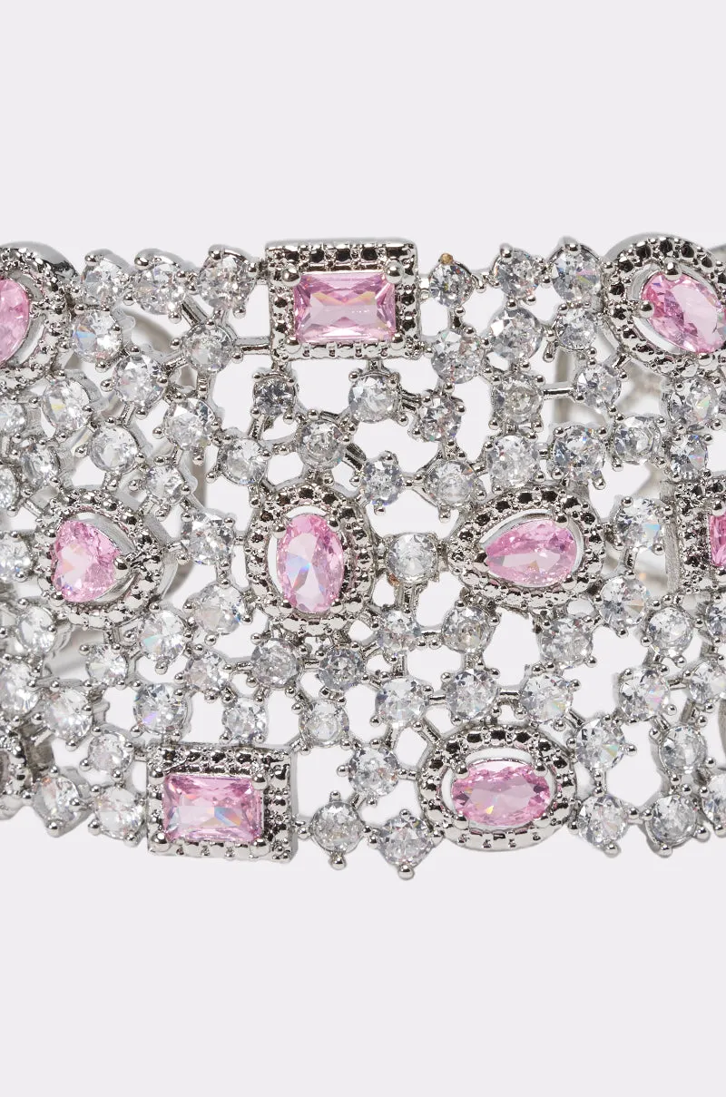 KEKE CZ BRACELET CUFF sold by AKIRA product image thumbnail 3
