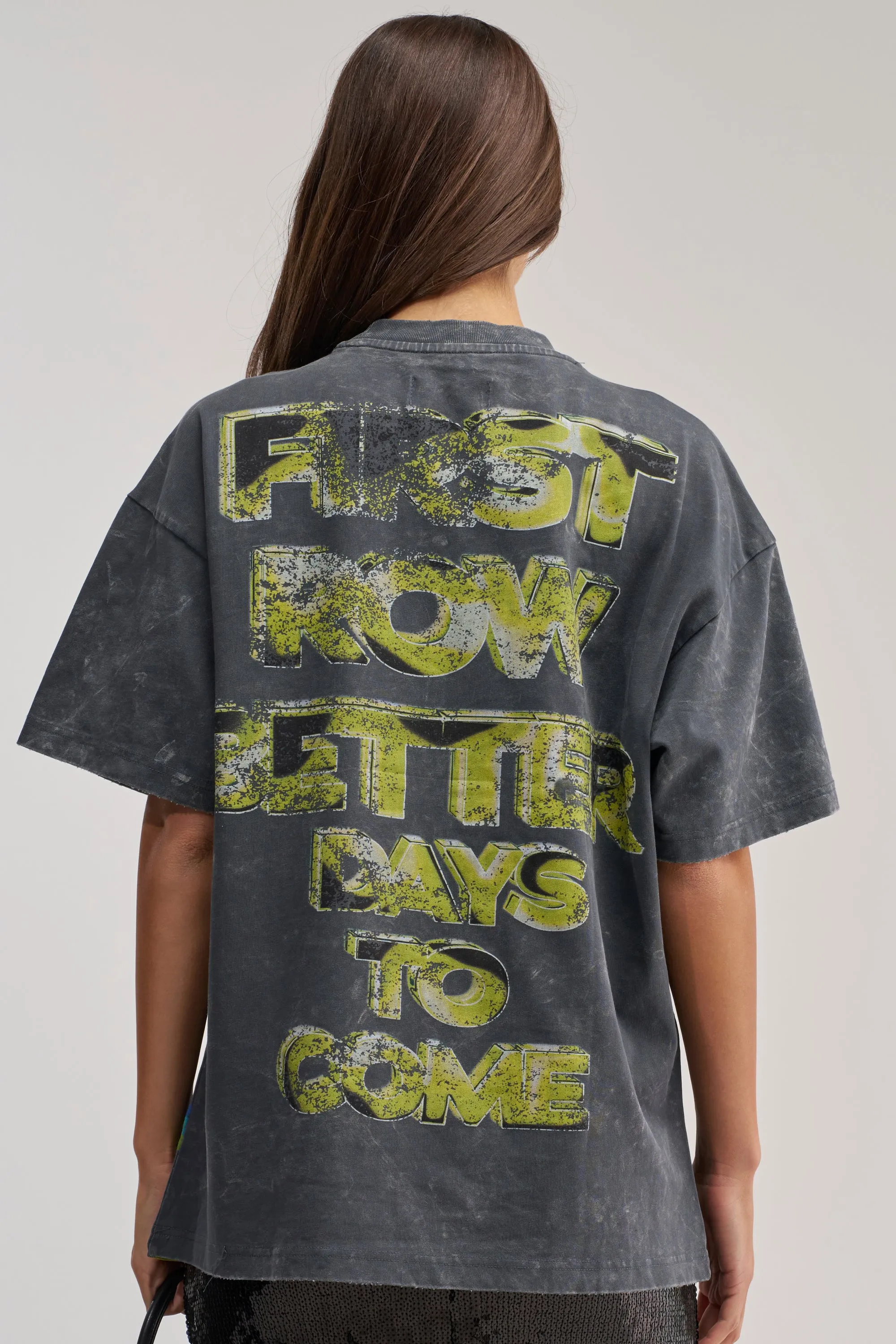 BETTER DAYS TO COME OVERSIZED GRAPHIC TEE sold by AKIRA product image thumbnail 5