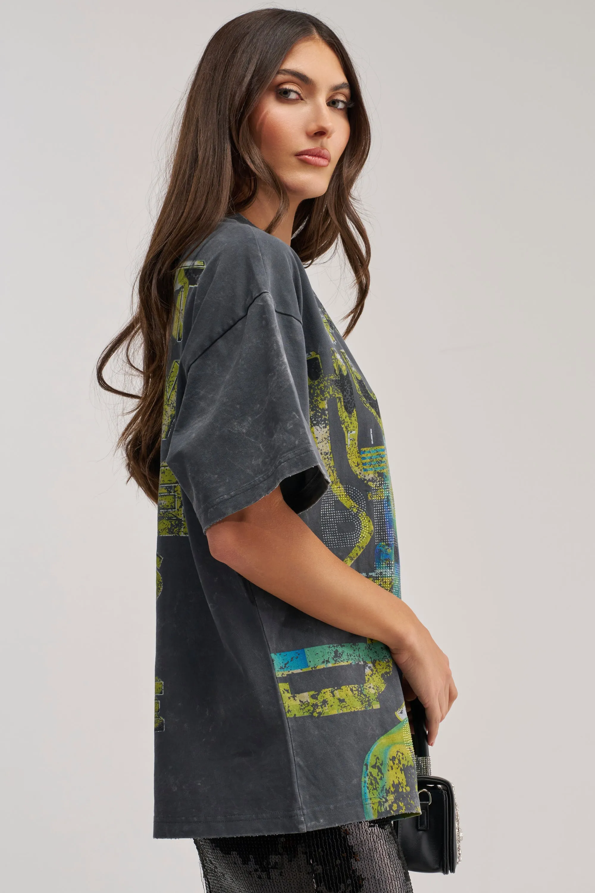 BETTER DAYS TO COME OVERSIZED GRAPHIC TEE sold by AKIRA product image thumbnail 4