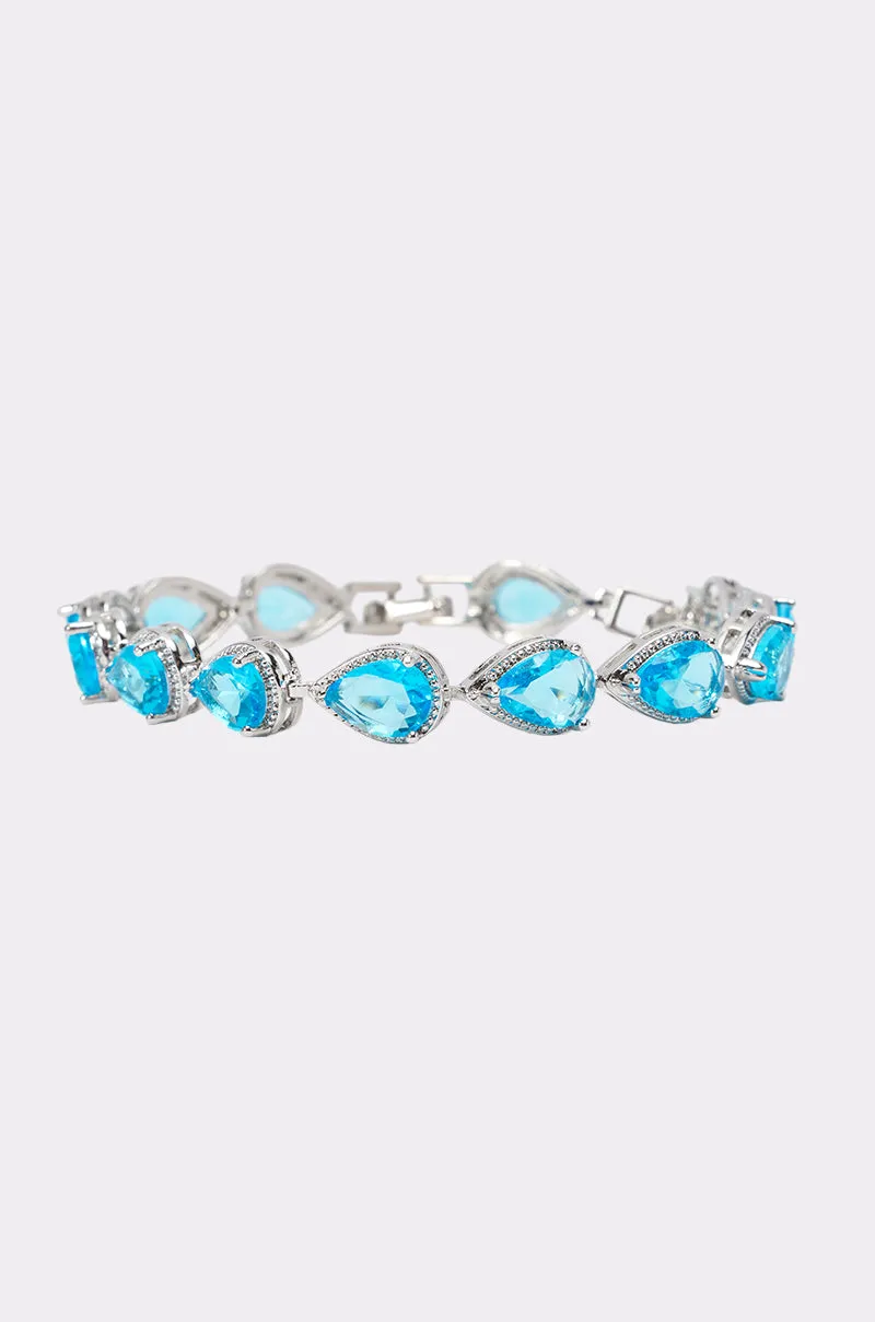 AQUA CZ BRACELET sold by AKIRA