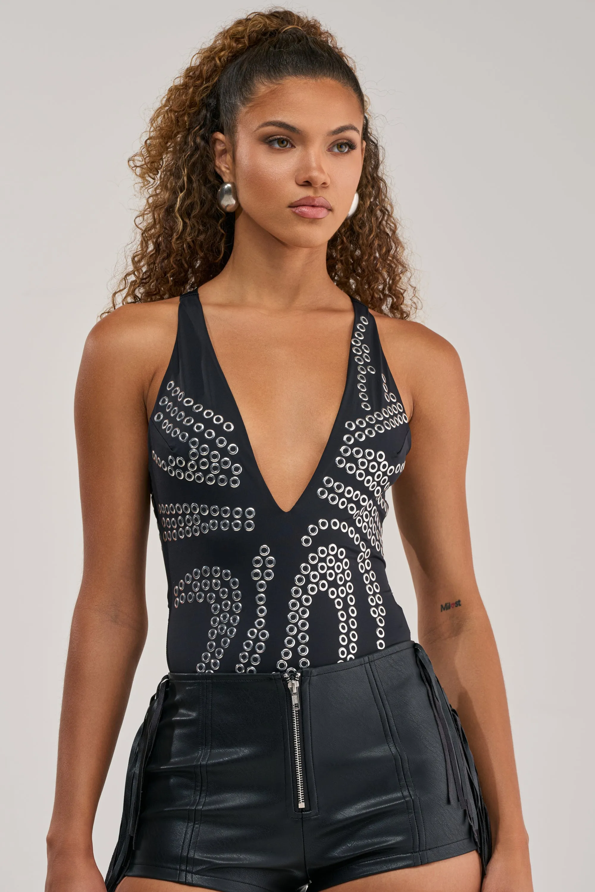 JENNA GROMMET BODYSUIT sold by AKIRA