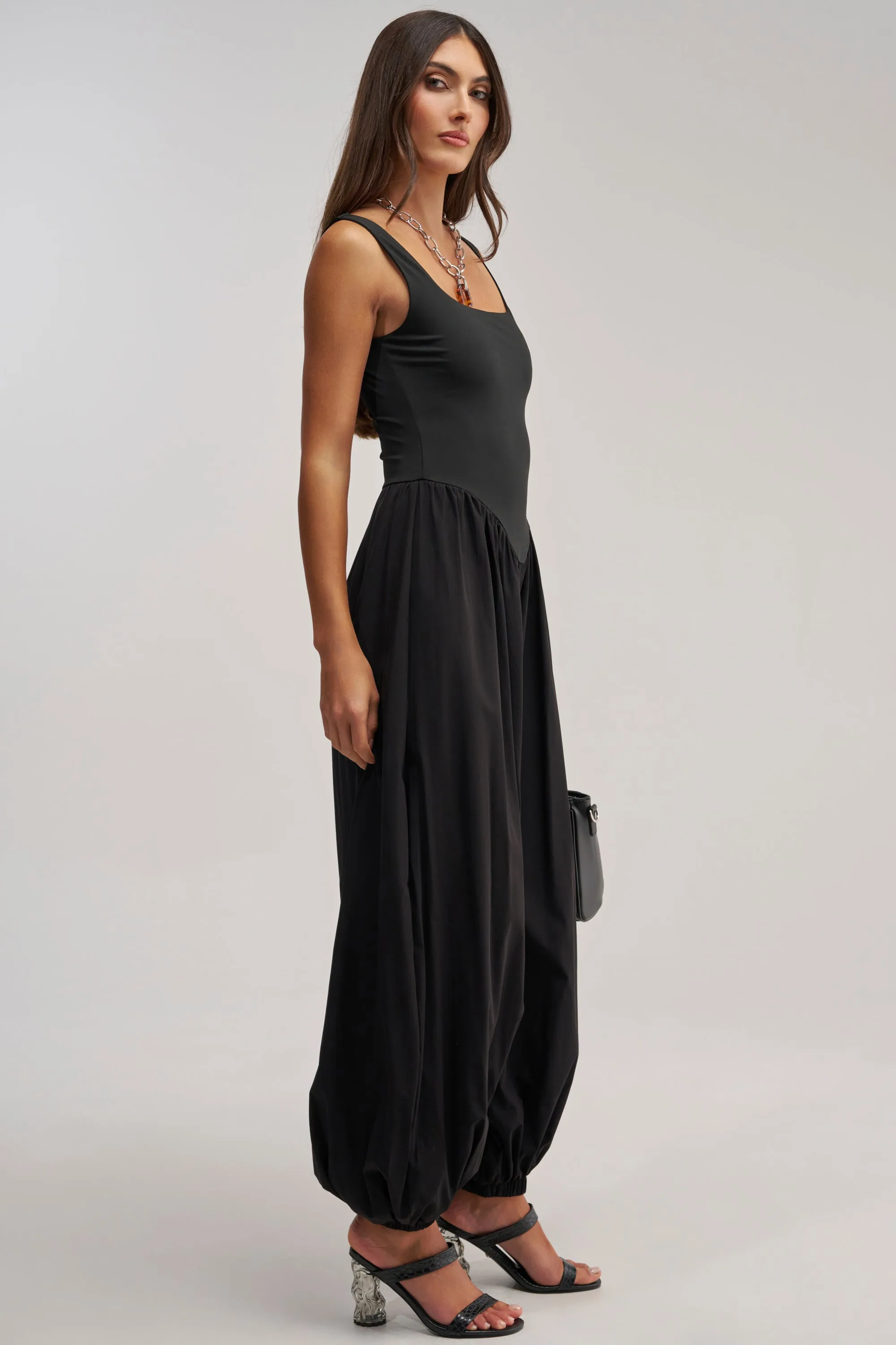 FLIRT ALERT SQUARE NECK JUMPSUIT sold by AKIRA product image thumbnail 3