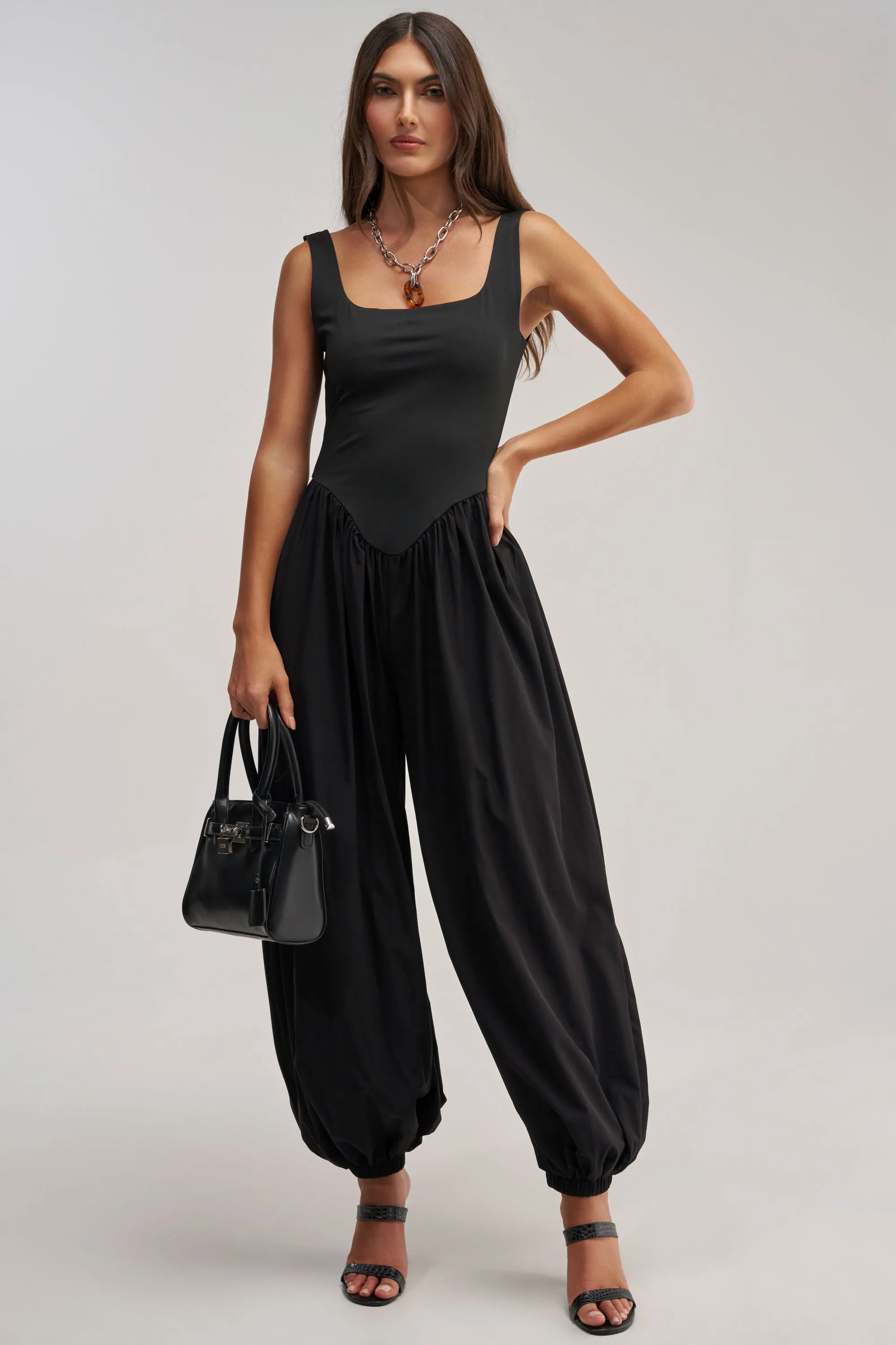 FLIRT ALERT SQUARE NECK JUMPSUIT sold by AKIRA product image thumbnail 2