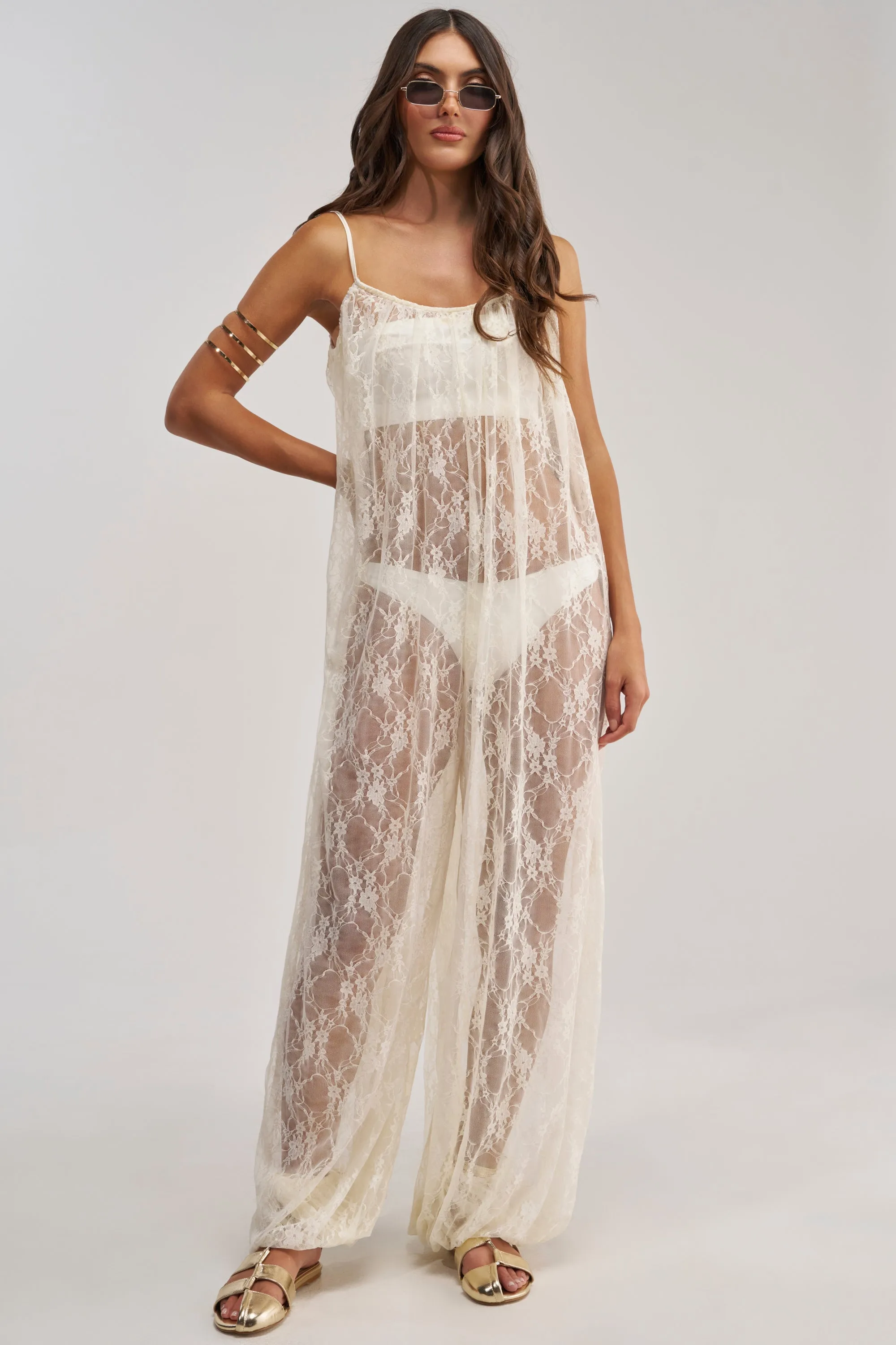 MYSTICAL BLOOM LACE JUMPSUIT sold by AKIRA product image thumbnail 2