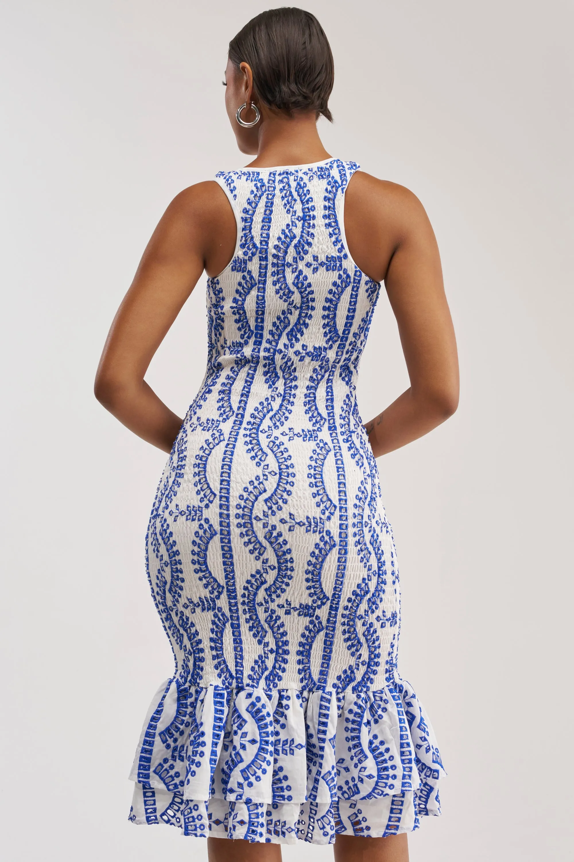 SUMMER OF LOVE SMOCKED EYELET MAXI DRESS sold by AKIRA product image thumbnail 4