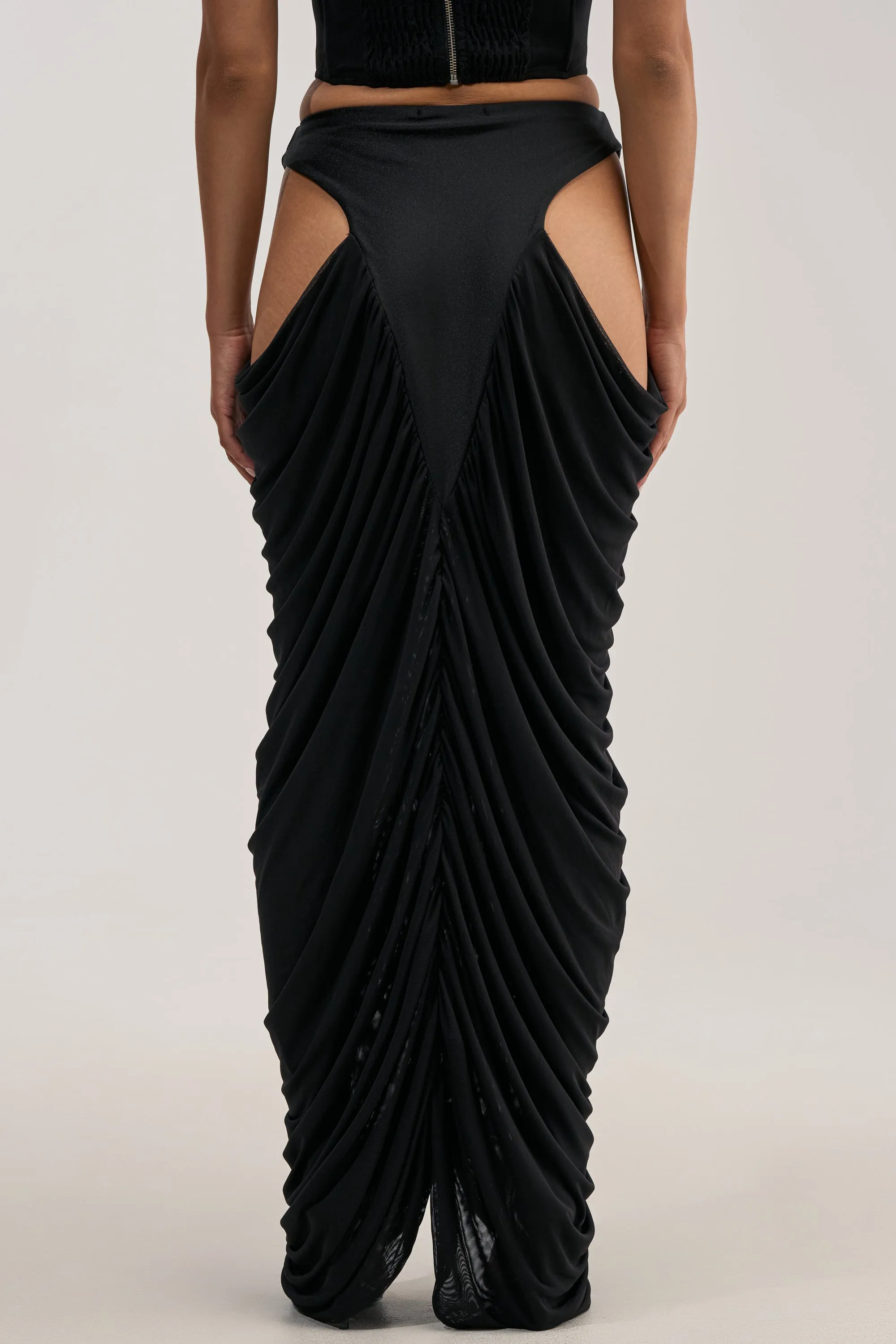 HOTTIE ALERT MESH MAXI SKIRT sold by AKIRA product image thumbnail 5