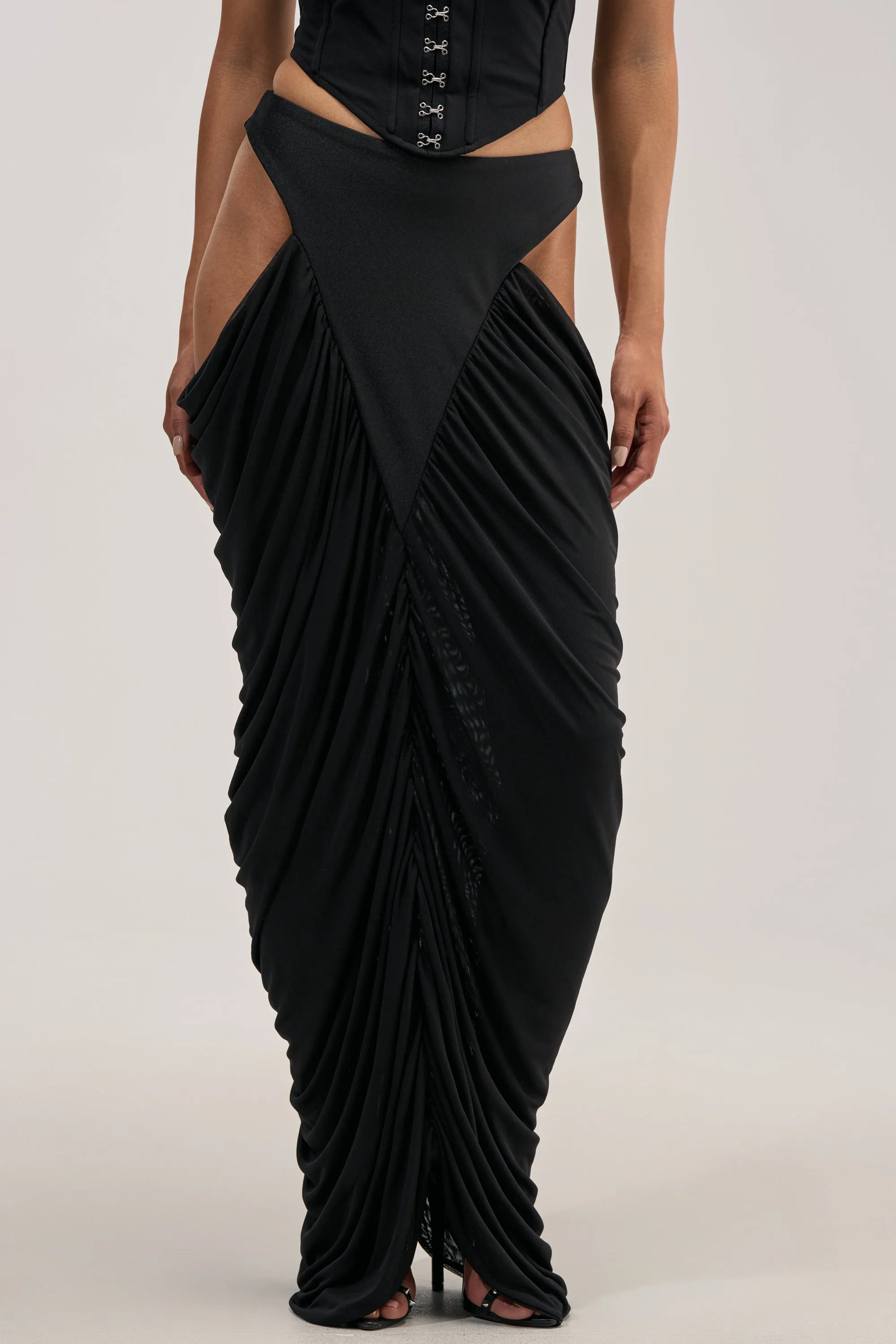 HOTTIE ALERT MESH MAXI SKIRT sold by AKIRA product image thumbnail 2