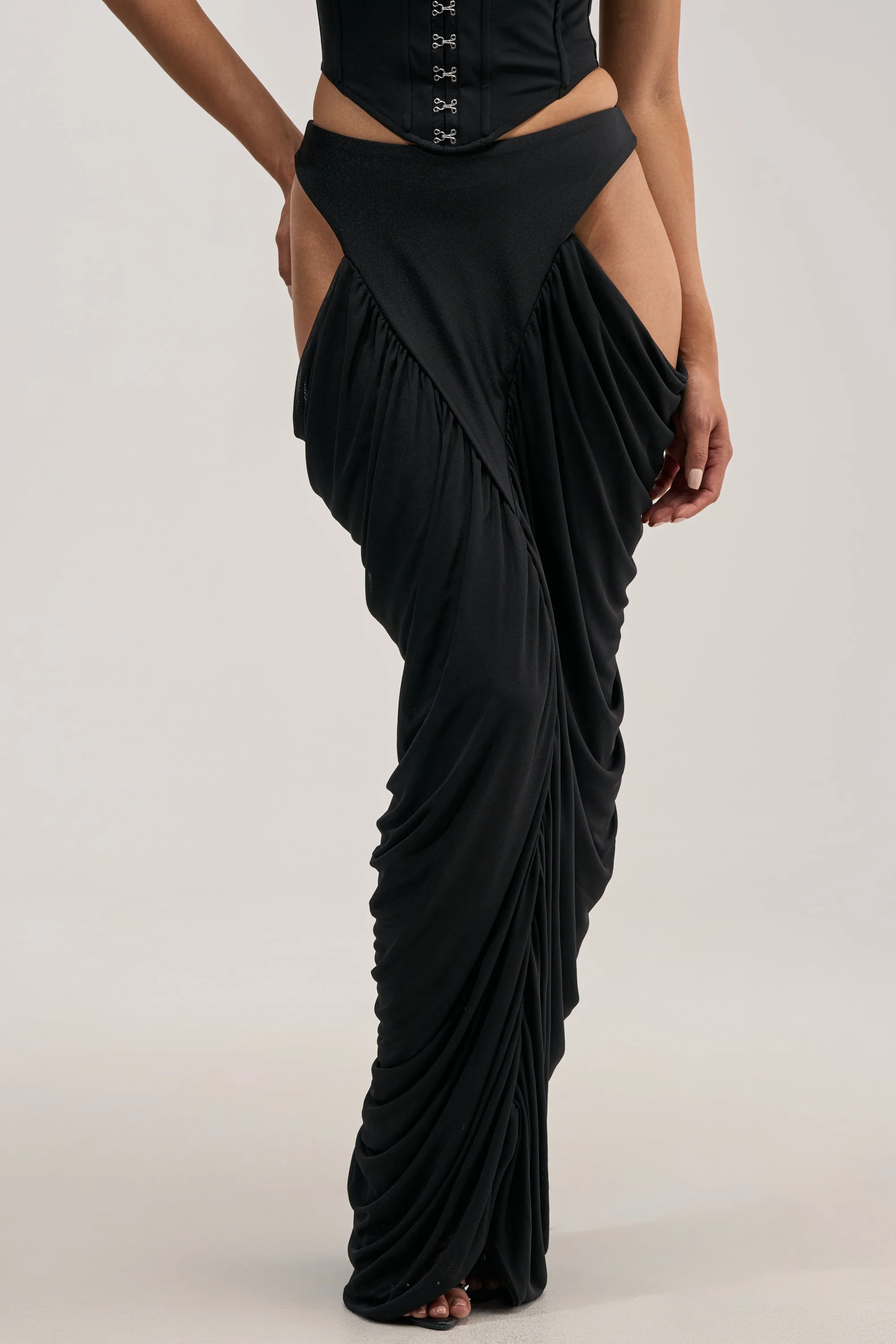 HOTTIE ALERT MESH MAXI SKIRT sold by AKIRA product image thumbnail 3