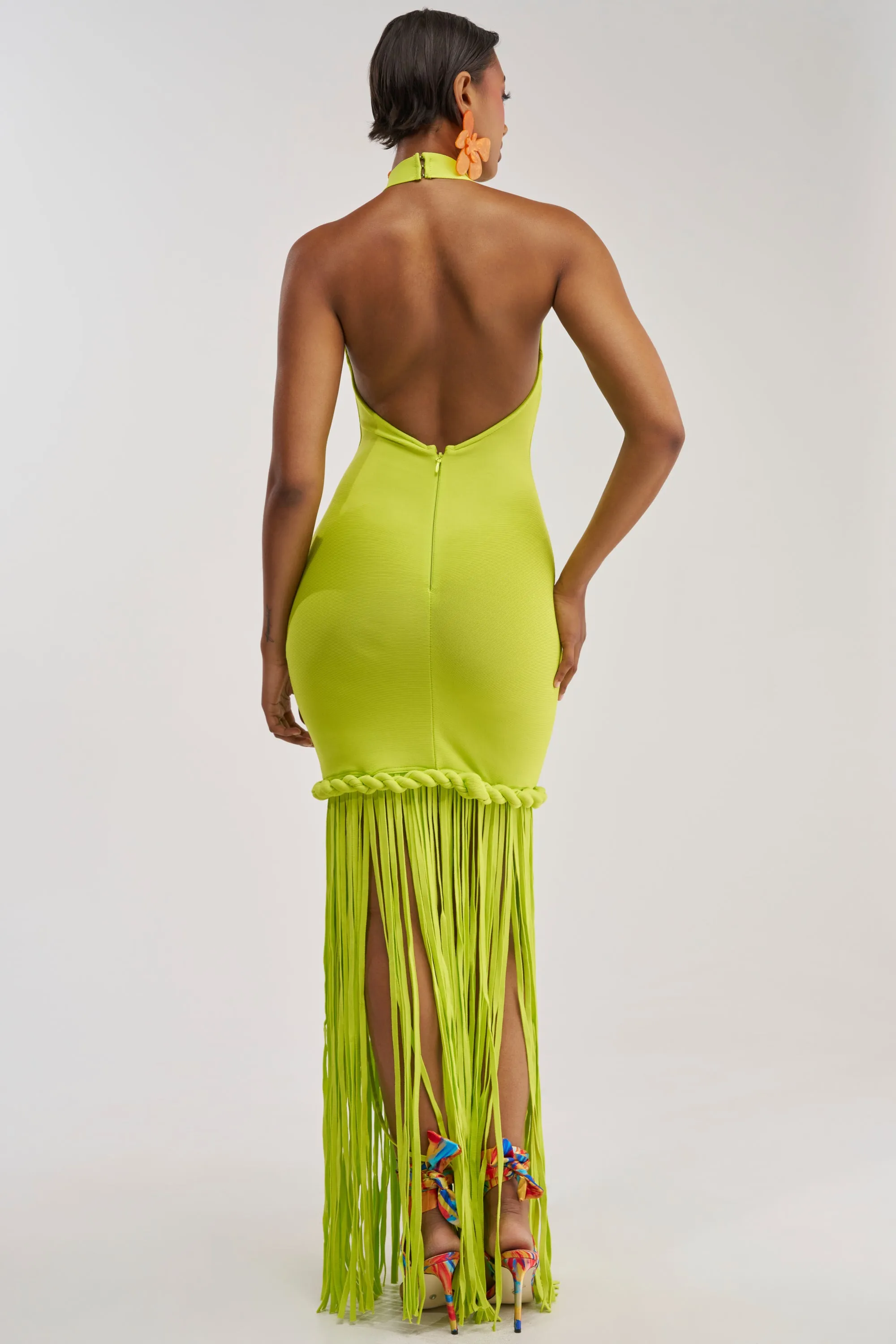 BEACH THEN CLUB MAXI DRESS IN LIME sold by AKIRA product image thumbnail 5