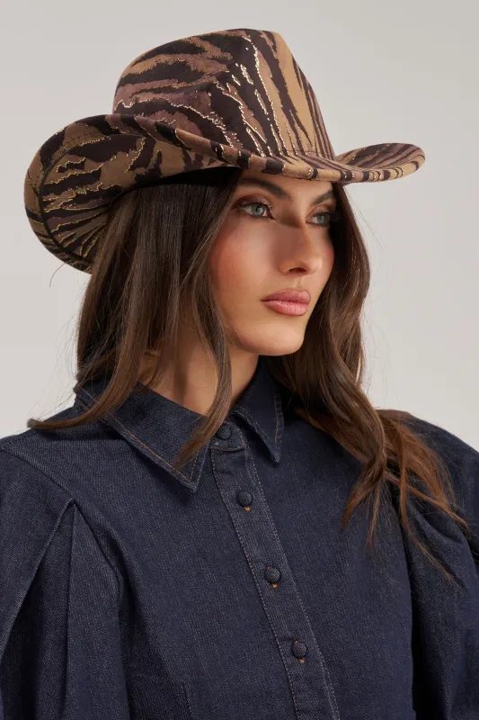 WILD ONE VELVET COWBOY HAT made by AKIRA