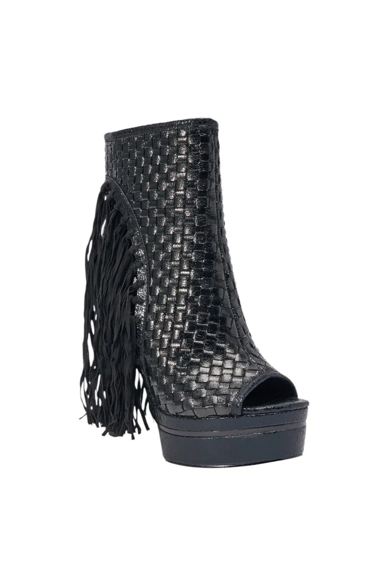 AZALEA WANG MARTEENA OPEN TOE PLATFORM BOOTIE sold by AKIRA product image thumbnail 5