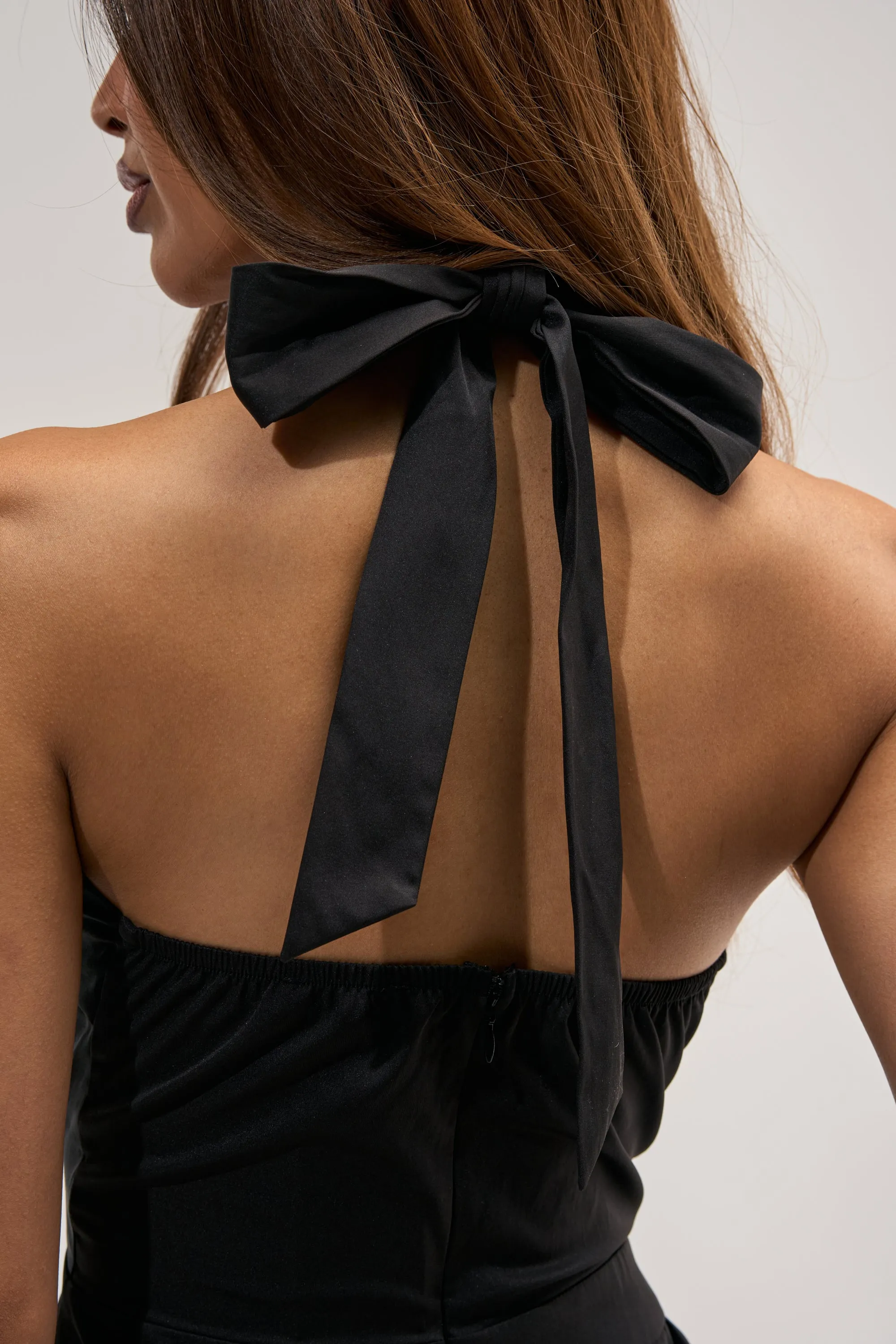DANCE BREAK RUFFLE JUMPSUIT IN BLACK sold by AKIRA product image thumbnail 5