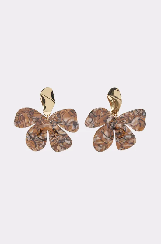 MIXED EMOTIONS FLOWER EARRING made by AKIRA