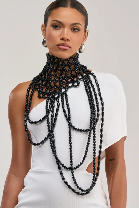 FASHION WEEK BEADED NECKLACE made by AKIRA