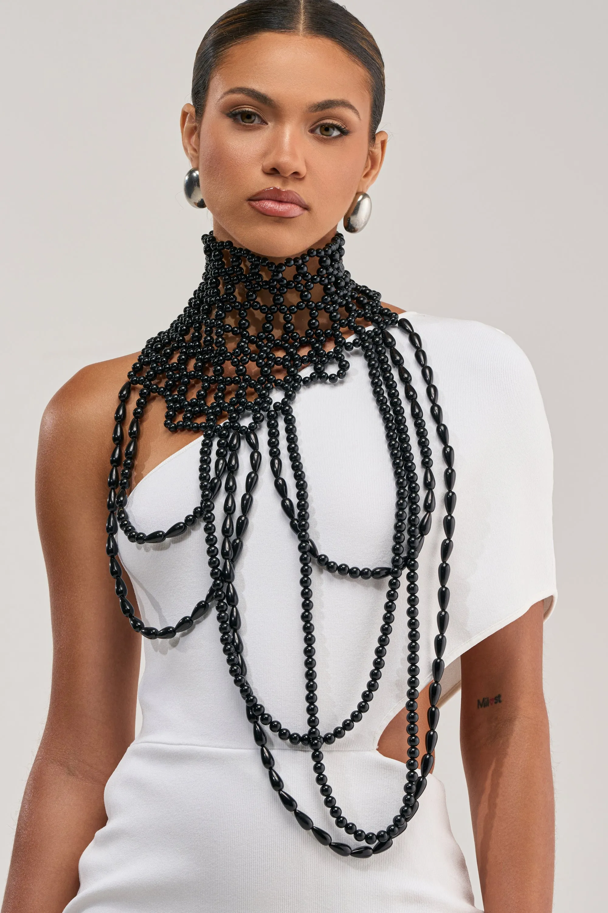 FASHION WEEK BEADED NECKLACE sold by AKIRA