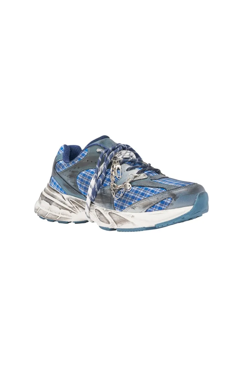 AKIRA GOLD NOXA PLAID SILVER HARDWARE EMBELLISHED SNEAKER sold by AKIRA product image thumbnail 5