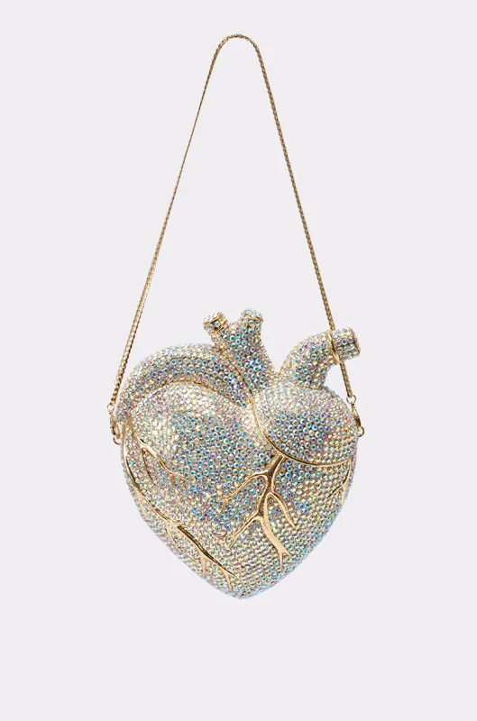 BEATING HEART RHINESTONE BAG made by AKIRA