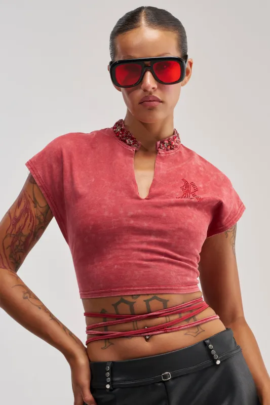 CHERRY ON TOP CROPPED TEE made by AKIRA