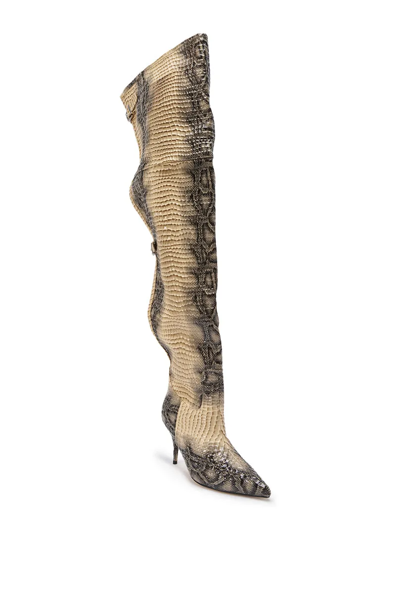AZALEA WANG MOONREEL SNAKE THIGH HIGH BOOT sold by AKIRA product image thumbnail 5