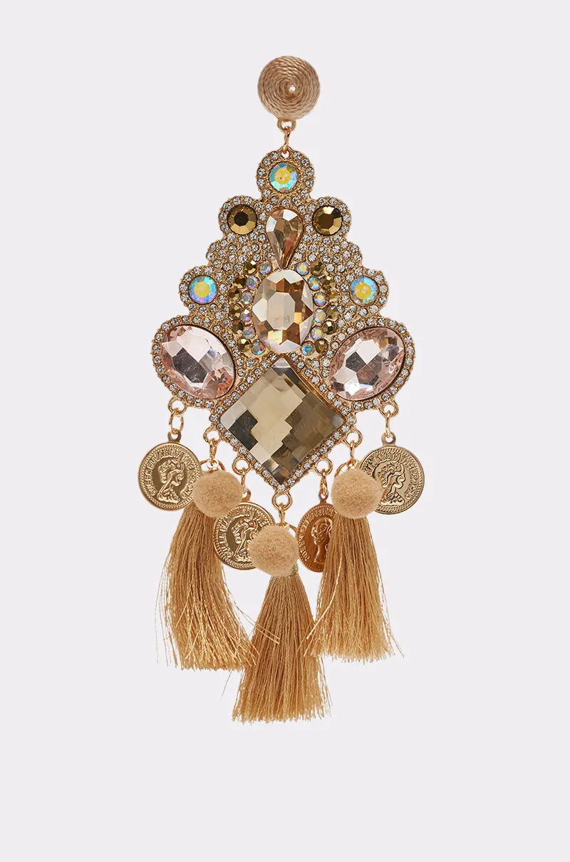 BOHO VIBES TASSEL EARRING sold by AKIRA product image thumbnail 4