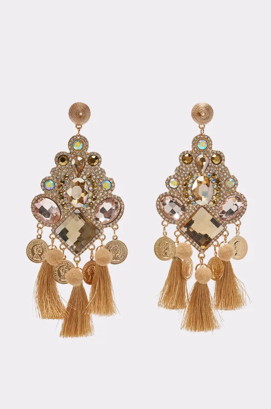 BOHO VIBES TASSEL EARRING made by AKIRA