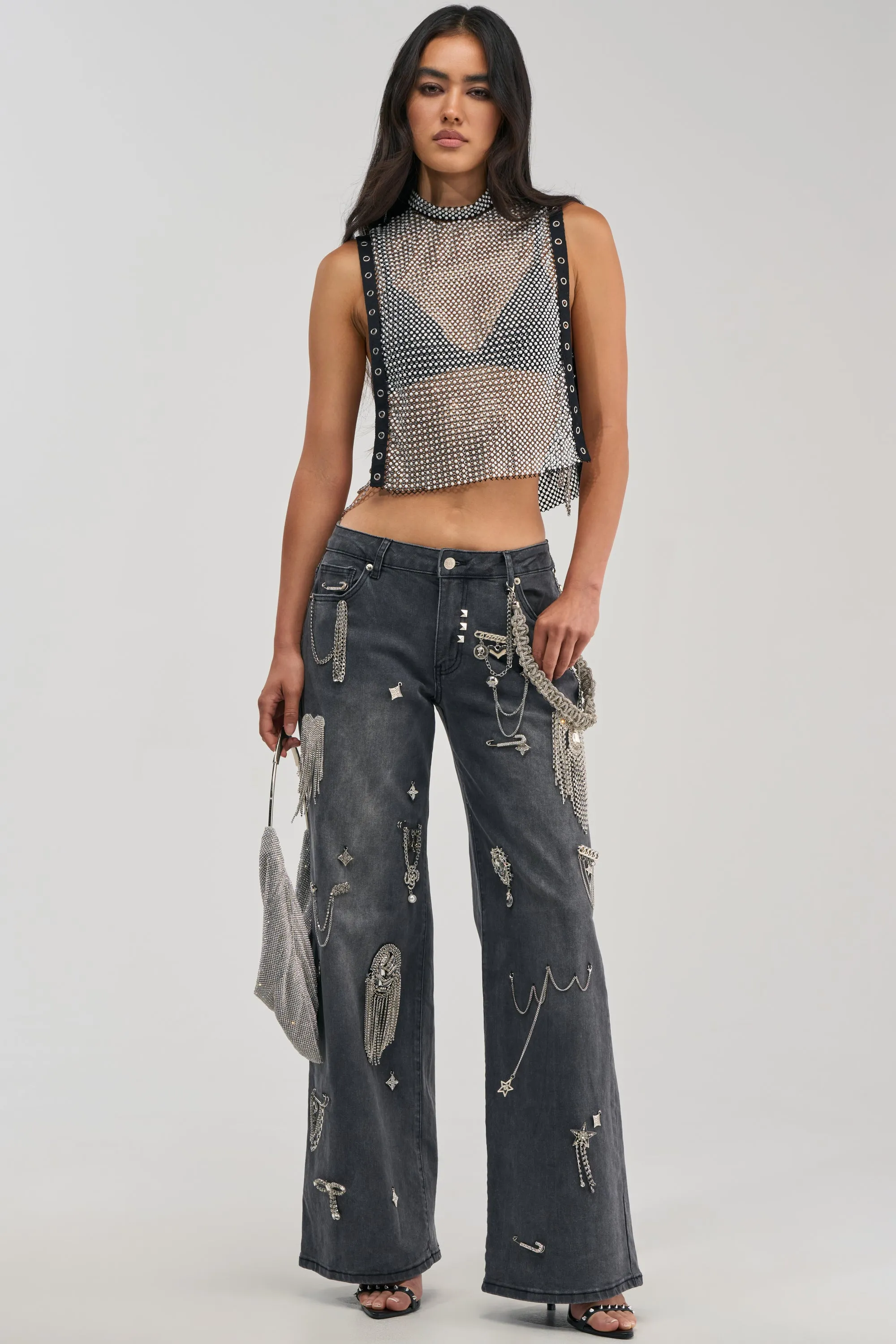 THE BEST ONE YET RELAXED FIT BLING DENIM JEANS sold by AKIRA product image thumbnail 5